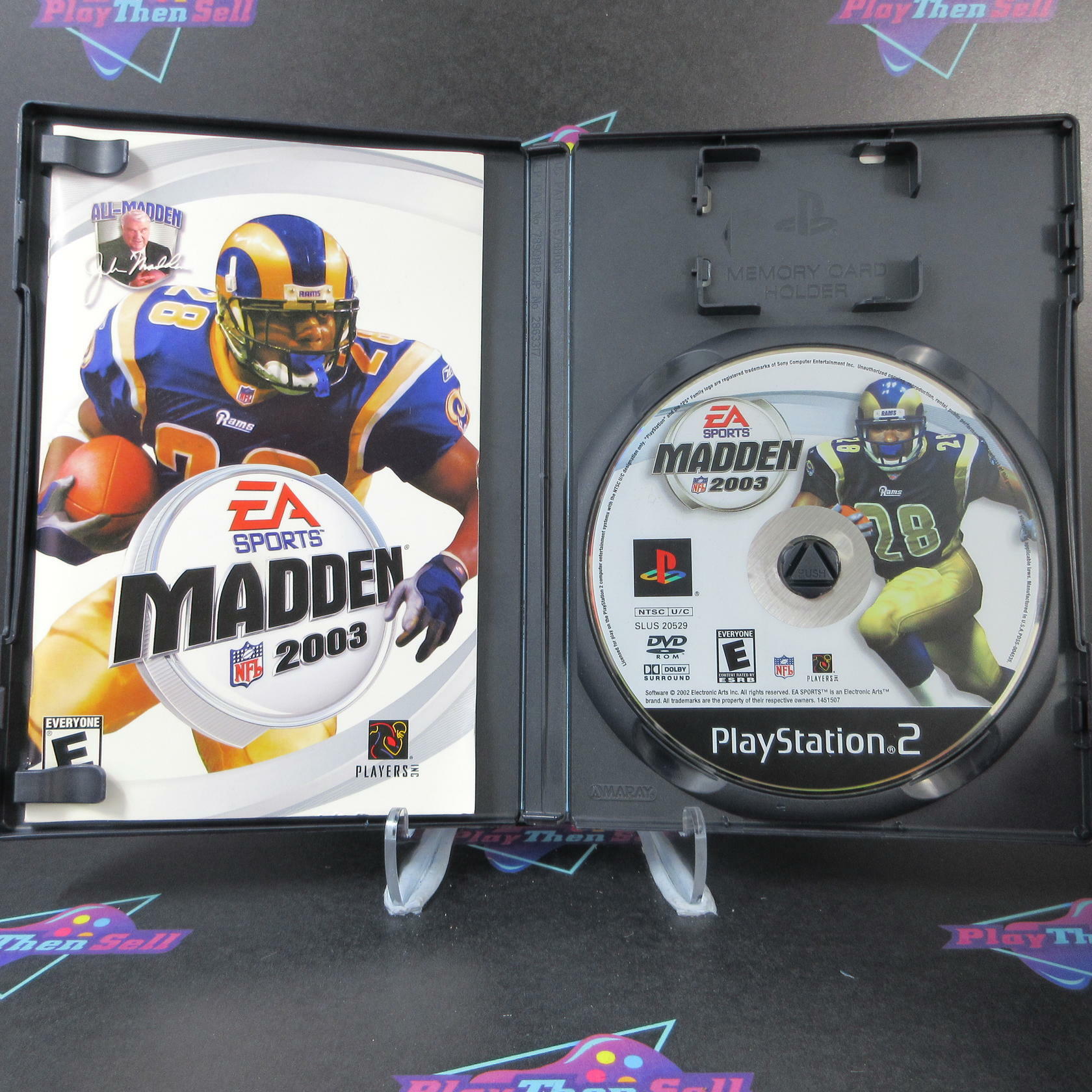 Madden NFL 2003 + Reg Card PS2 PlayStation 2 DD Complete CIB - Very Good