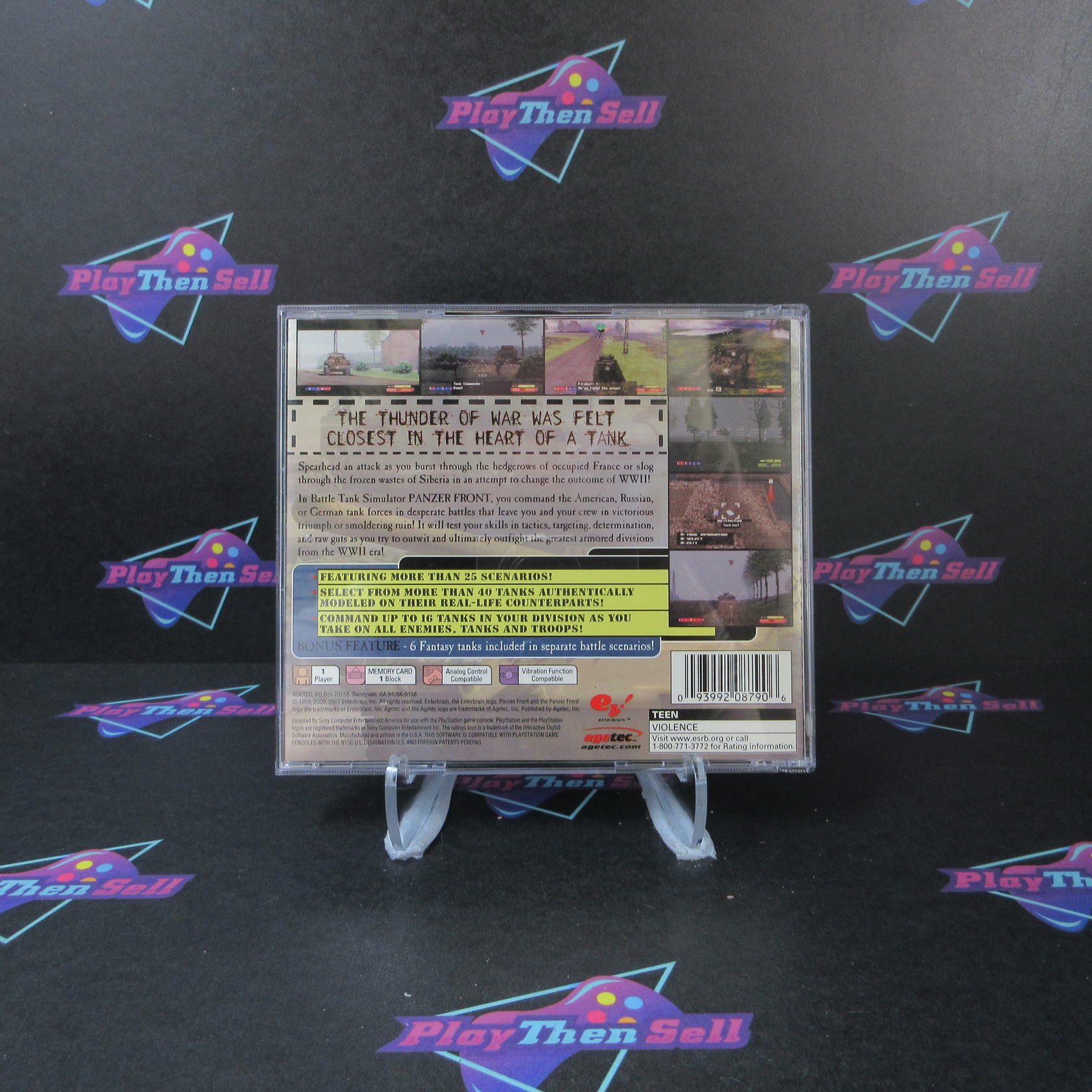 Panzer Front PS1 PlayStation 1 + Reg Card - Like New