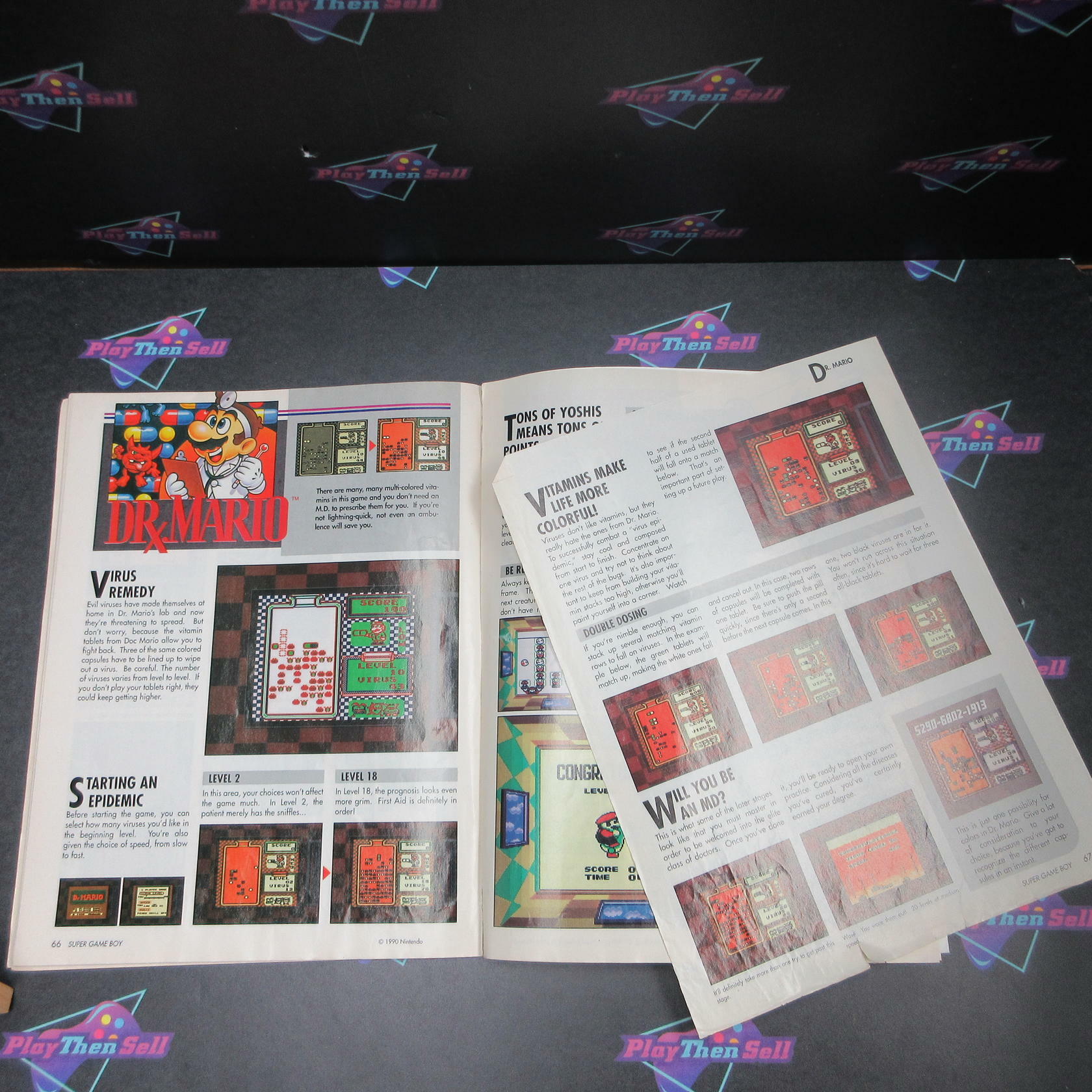 Vintage 1994 Super Game Boy Nintendo Official Complete Guide AD - See Pics - Good
