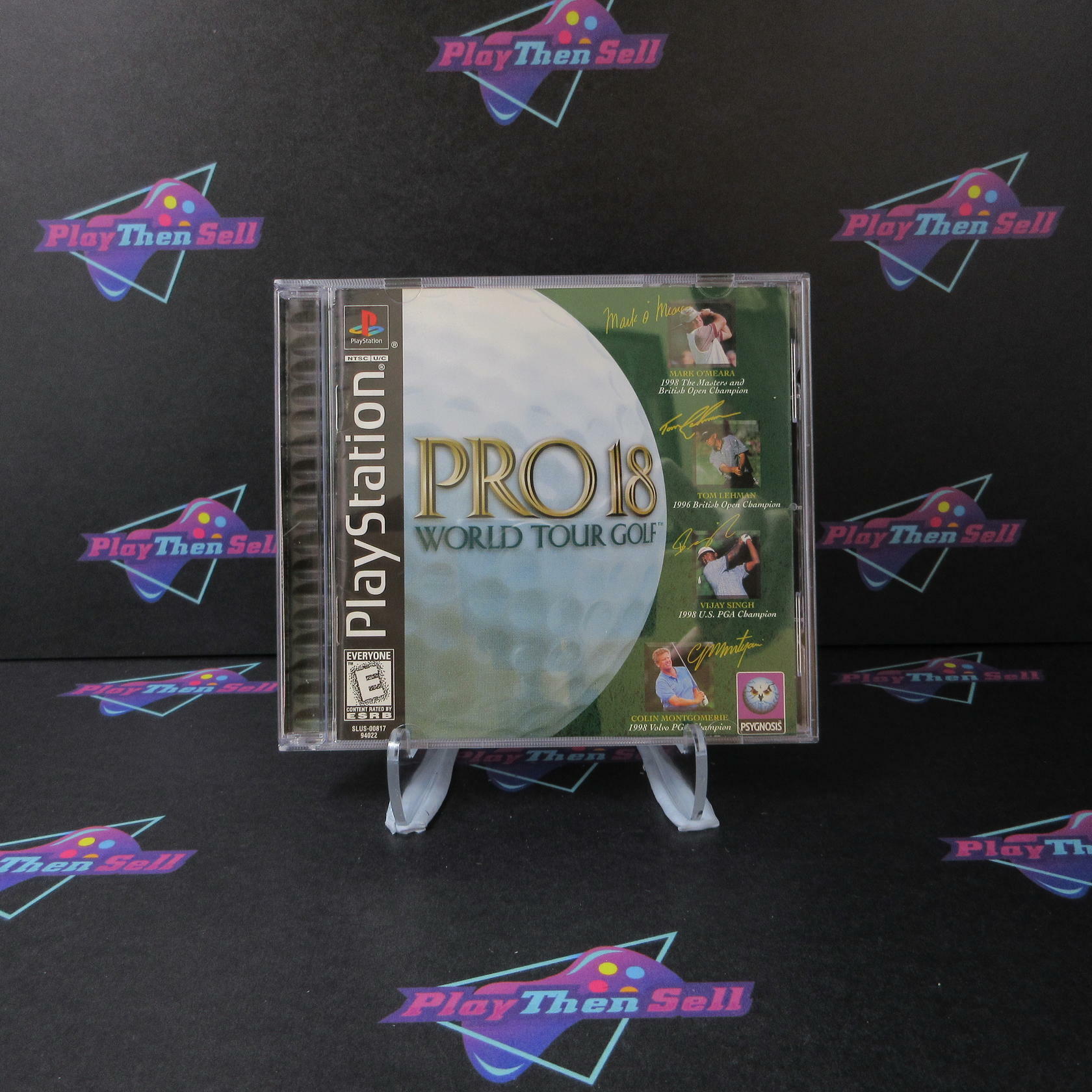 Pro 18 World Tour Golf PS1 PlayStation 1 MD Complete CIB - Very Good