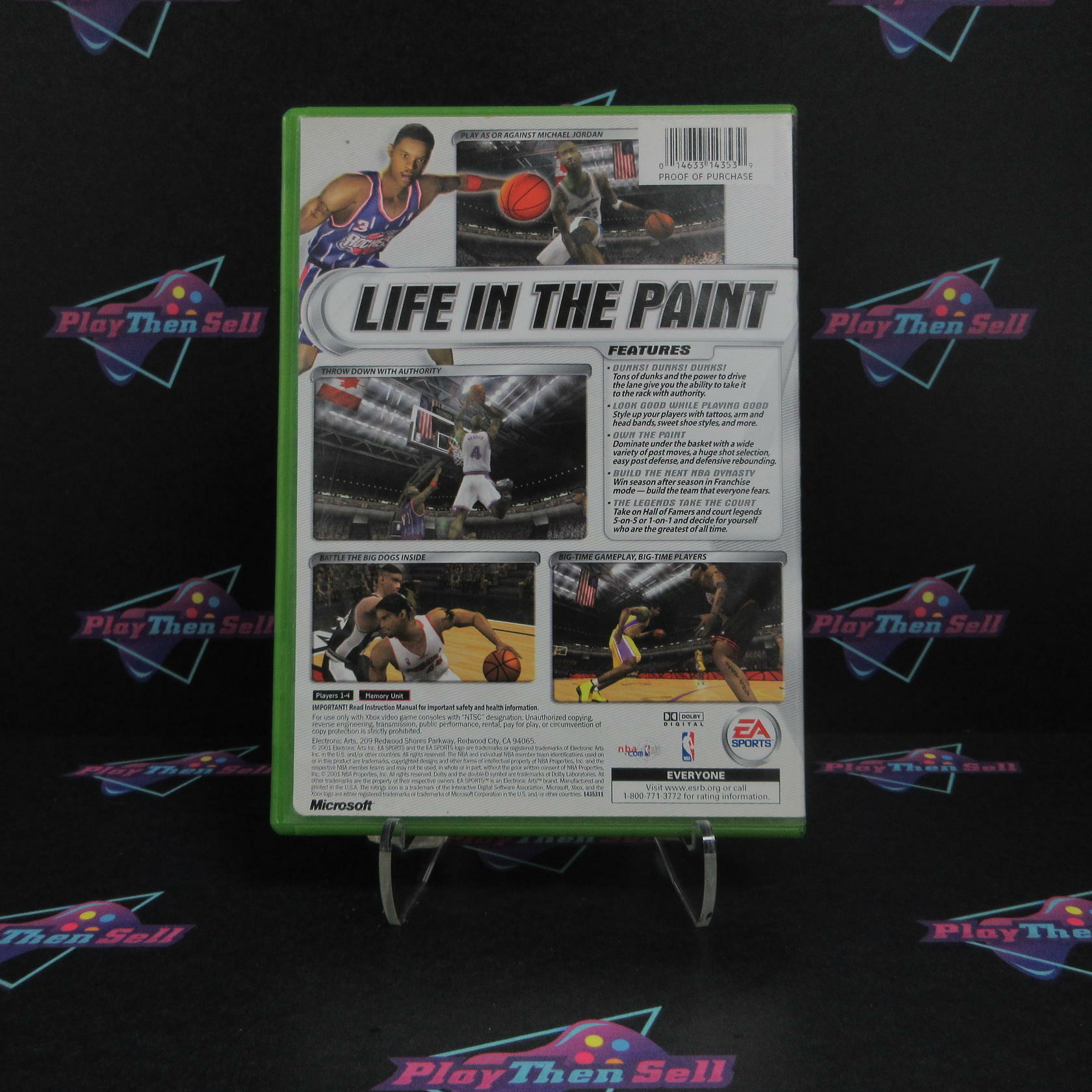 NBA Live 2002 + Reg Card Xbox AD - Very Good