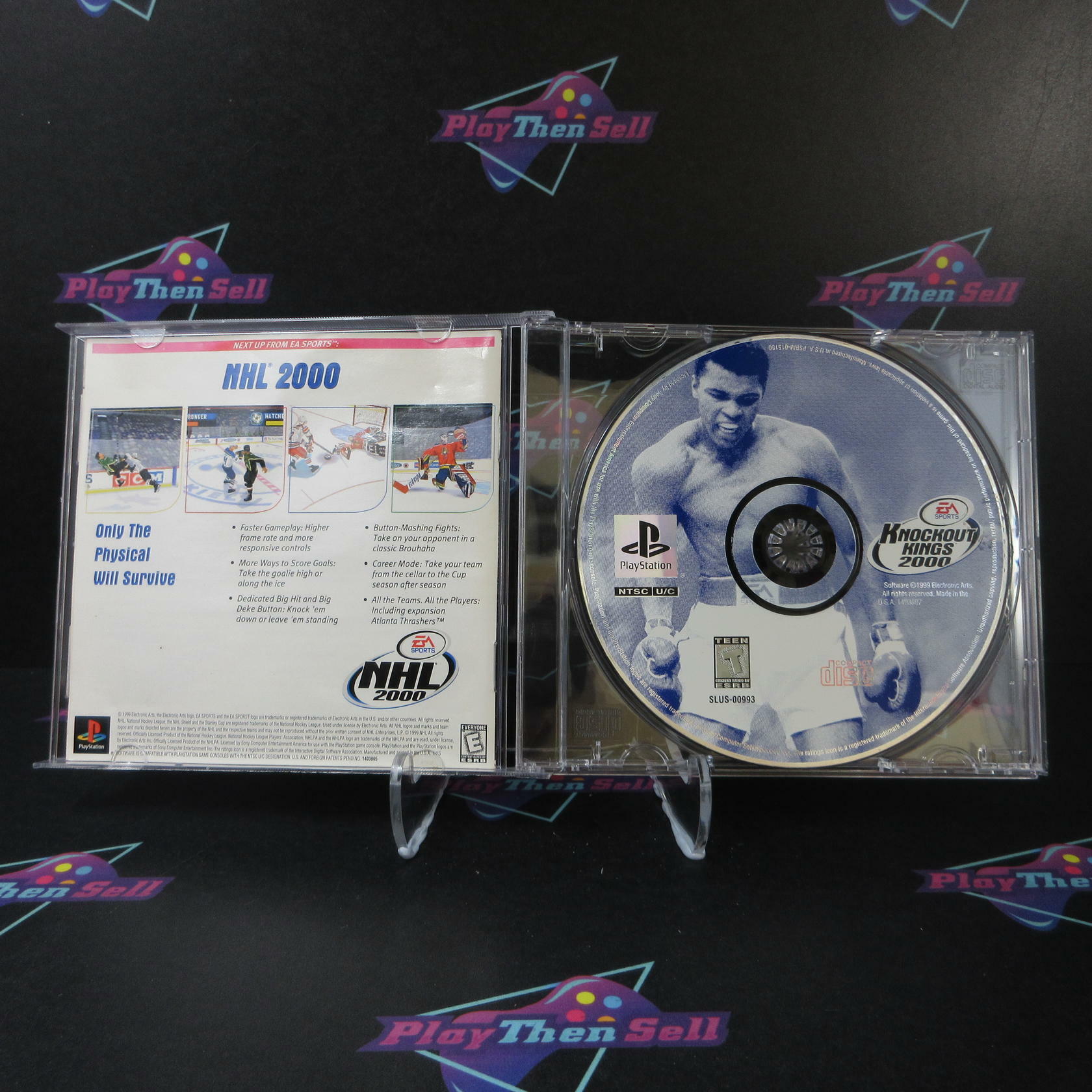 Knockout Kings 2000 + Reg Card PS1 PlayStation 1 No Back Art - Very Good