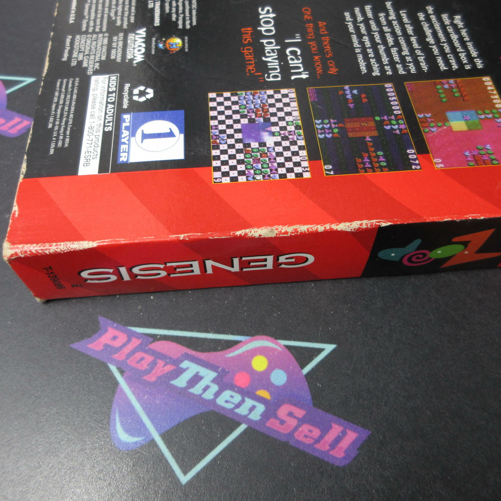 Zoop Sega Genesis Boxed AD Complete CIB - Very Good