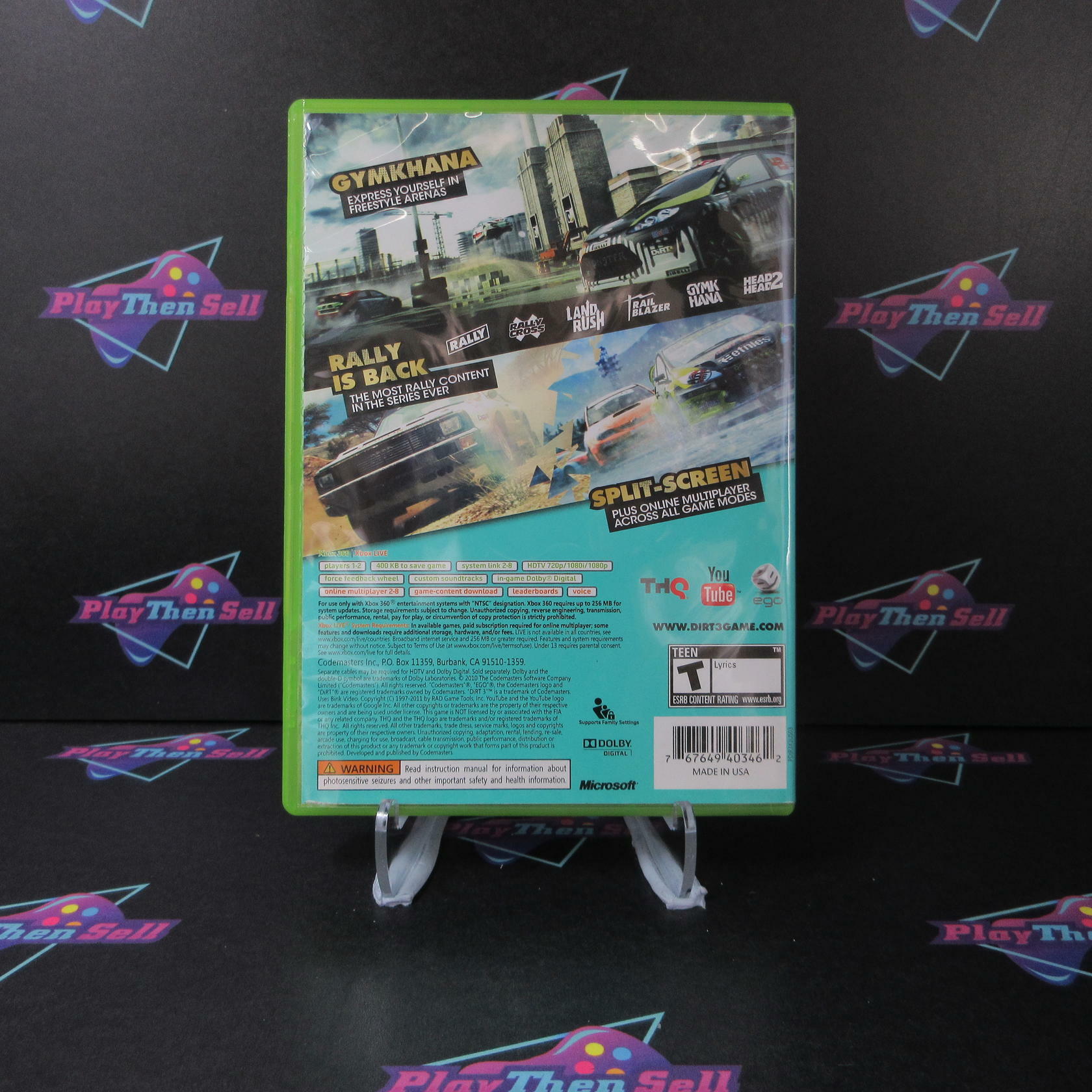 Dirt 3 Xbox 360 - Like New