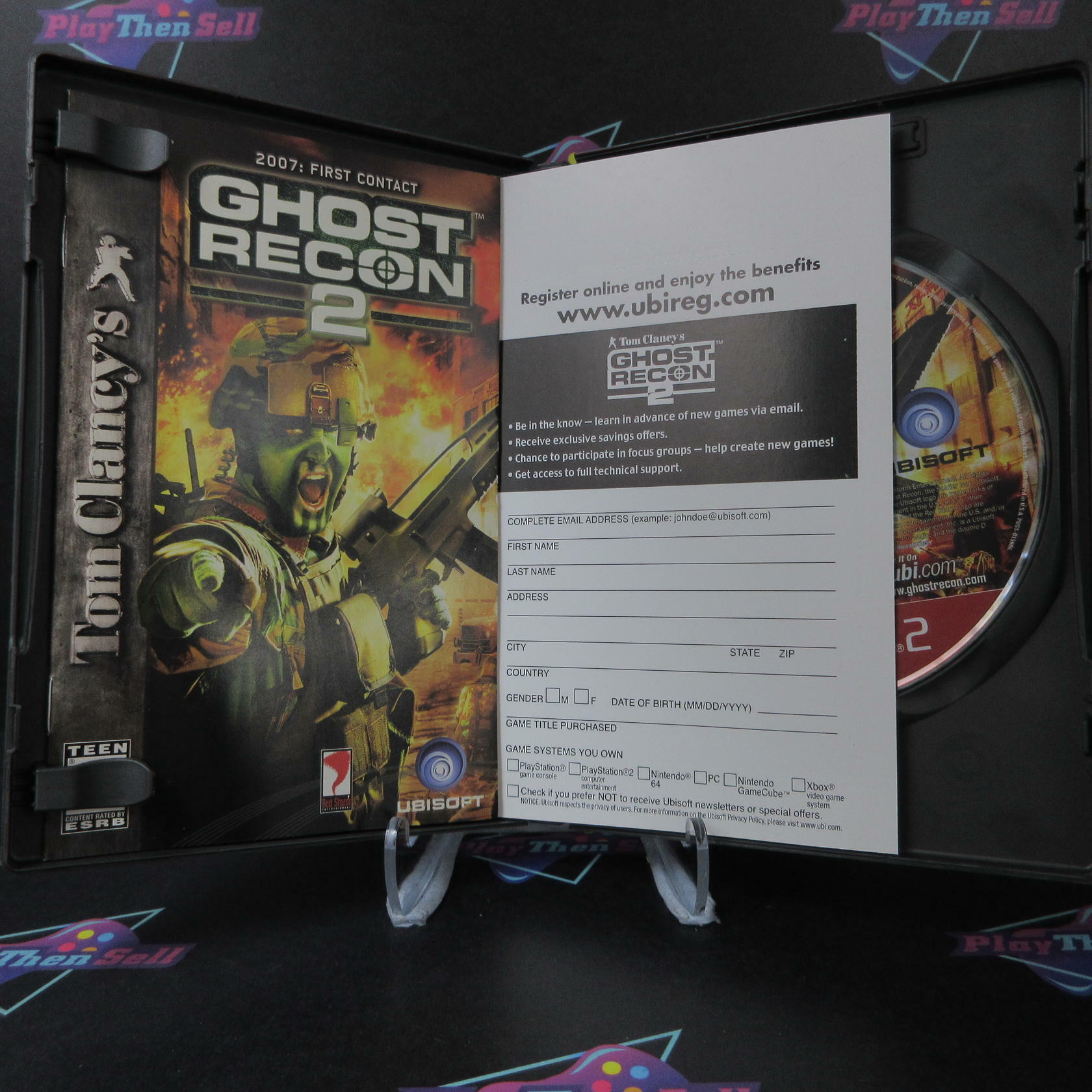 Tom Clancy's Ghost Recon 2 First Contact GH PS2 PlayStation 2 + Reg Card - Like New