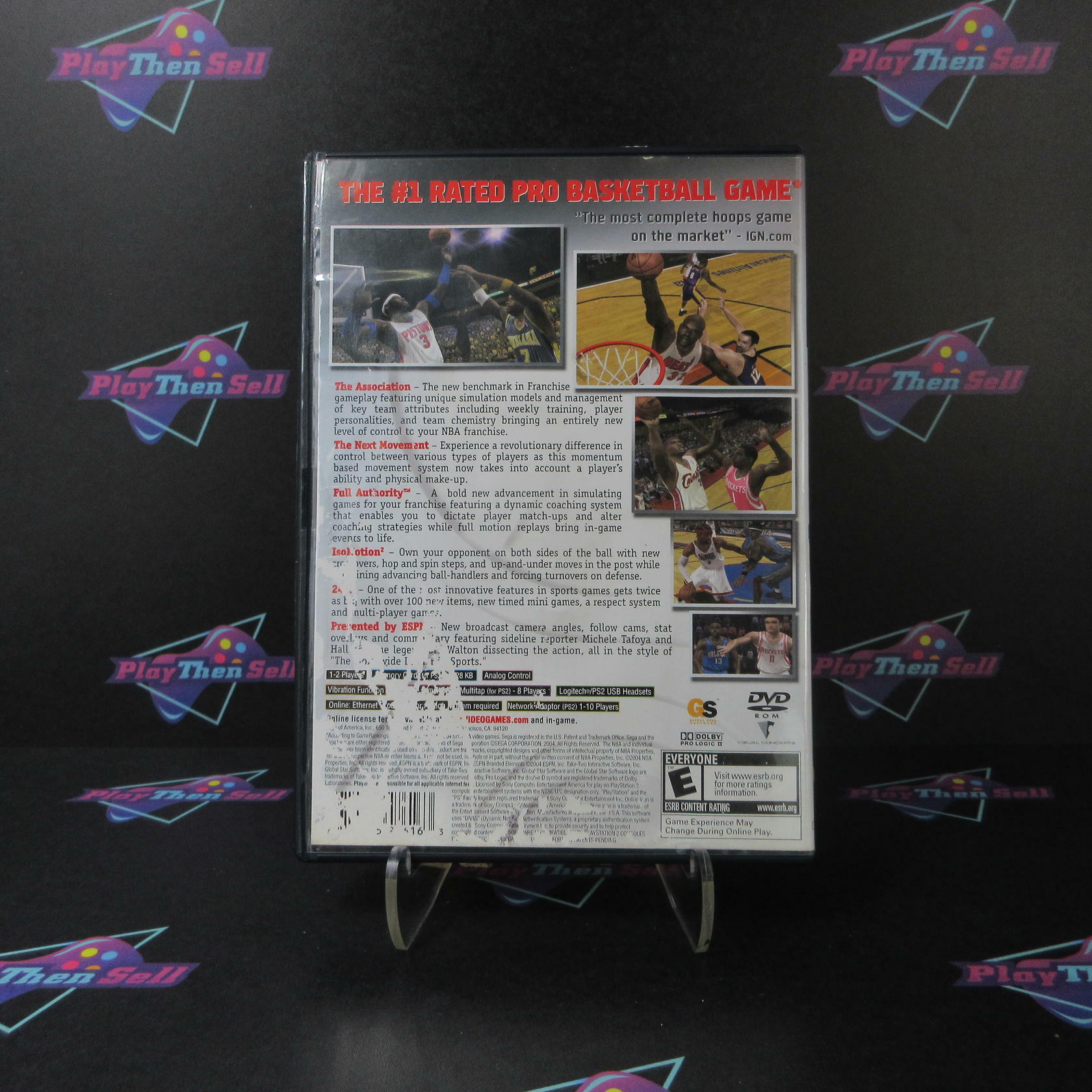 ESPN NBA 2K5 PS2 PlayStation 2 AD Complete CIB - Very Good