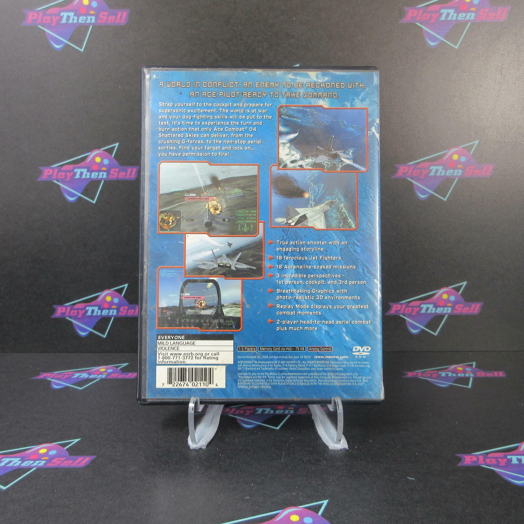 Ace Combat 4 Shattered Skies GH + Reg Card PS2 PlayStation 2 AD CIB - Very Good