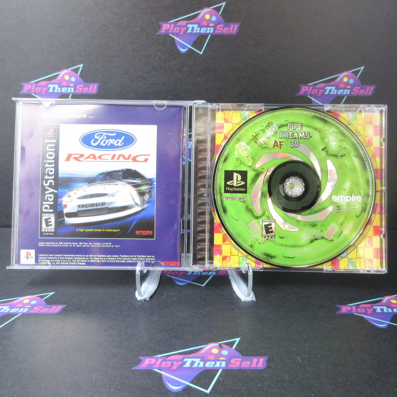 Pipe Dreams 3D + Reg Card PS1 PlayStation 1 DD Complete CIB - Very Good