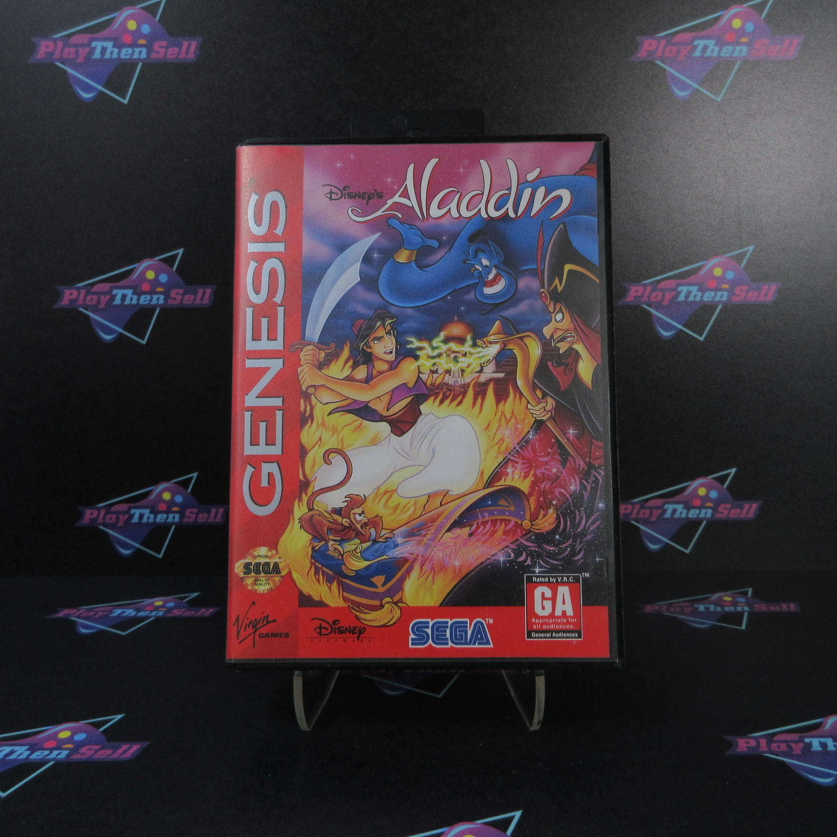 Disney's Aladdin Sega Genesis Boxed Complete CIB - Very Good