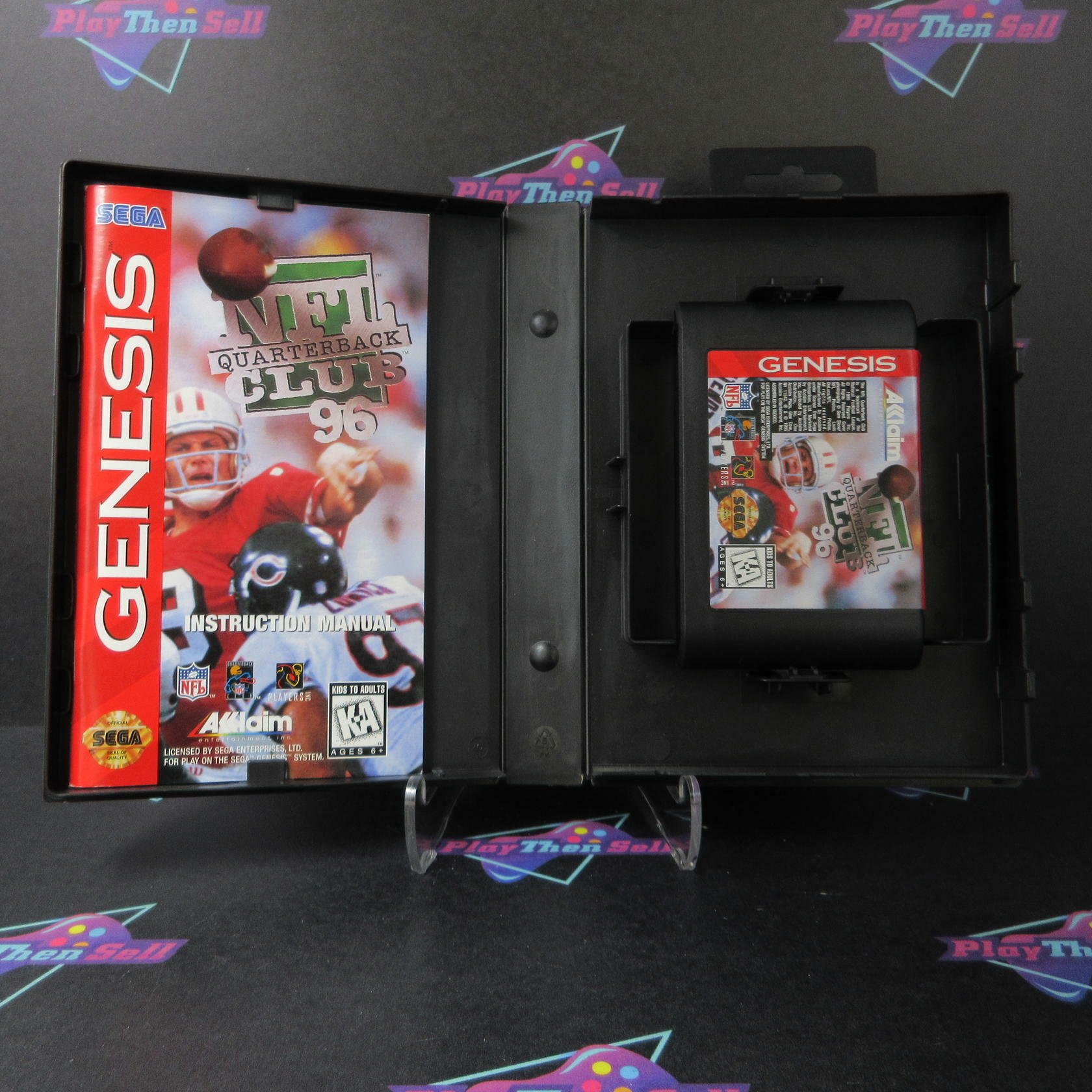 NFL Quarterback Club 96 Sega Genesis Boxed Complete CIB - Very Good