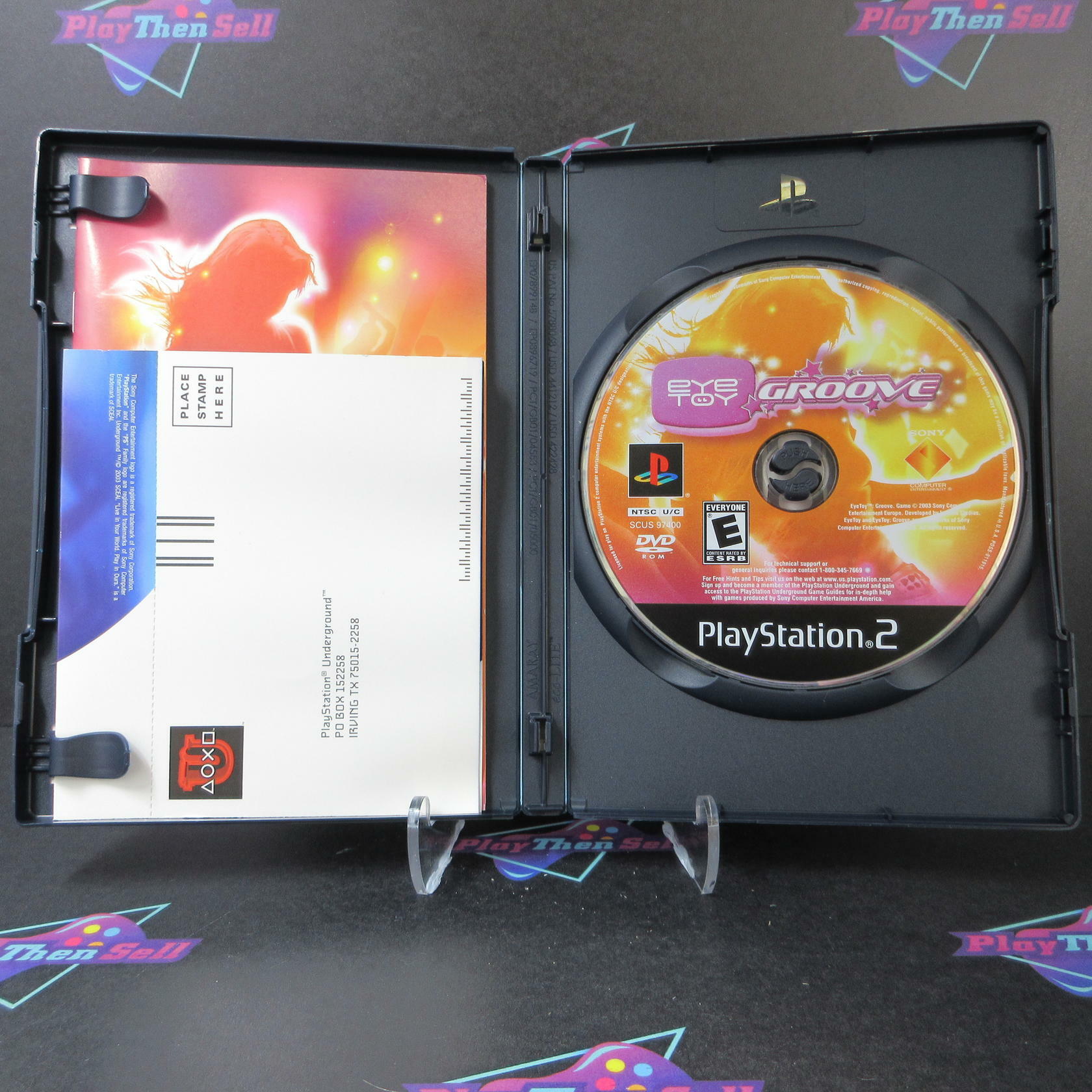 Eye Toy Groove PS2 PlayStation 2 + Reg Card - Like New