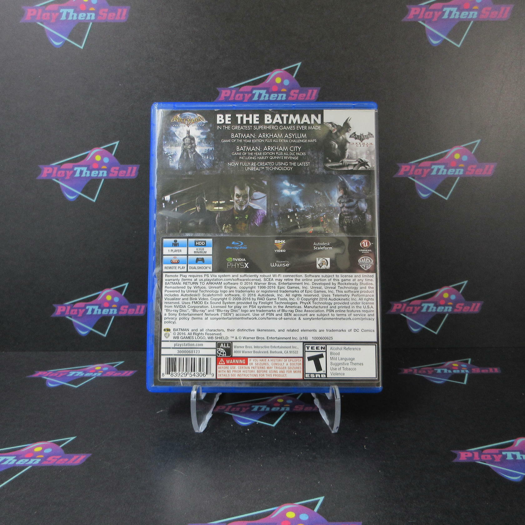 Batman Return to Arkham PS4 PlayStation 4  AD Complete CIB - Very Good