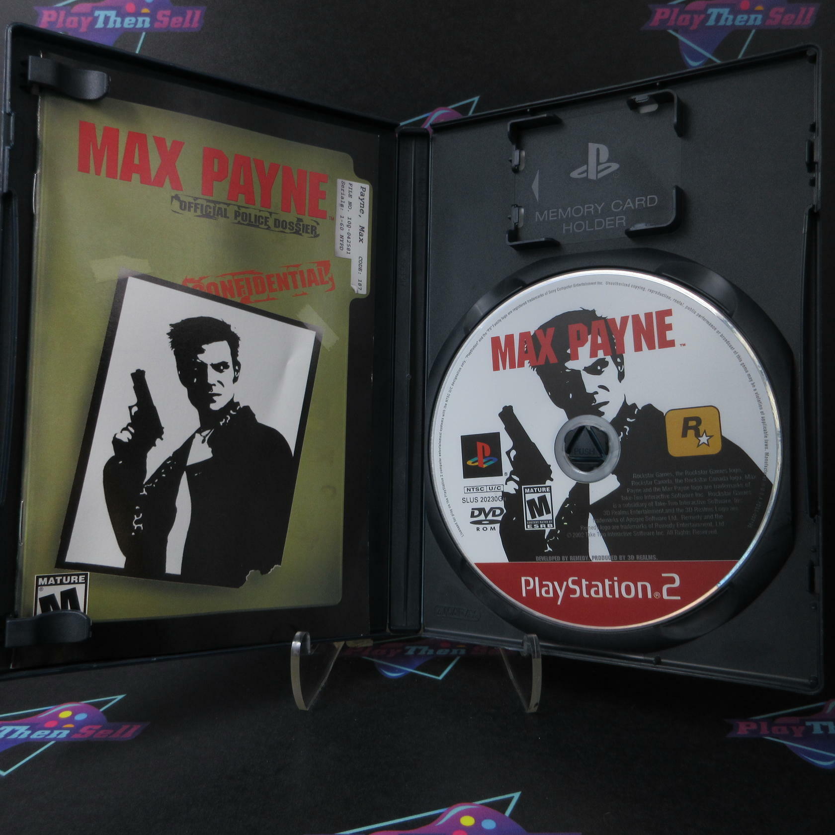 Max Payne PS2 PlayStation 2 GH + Reg Card - Like New