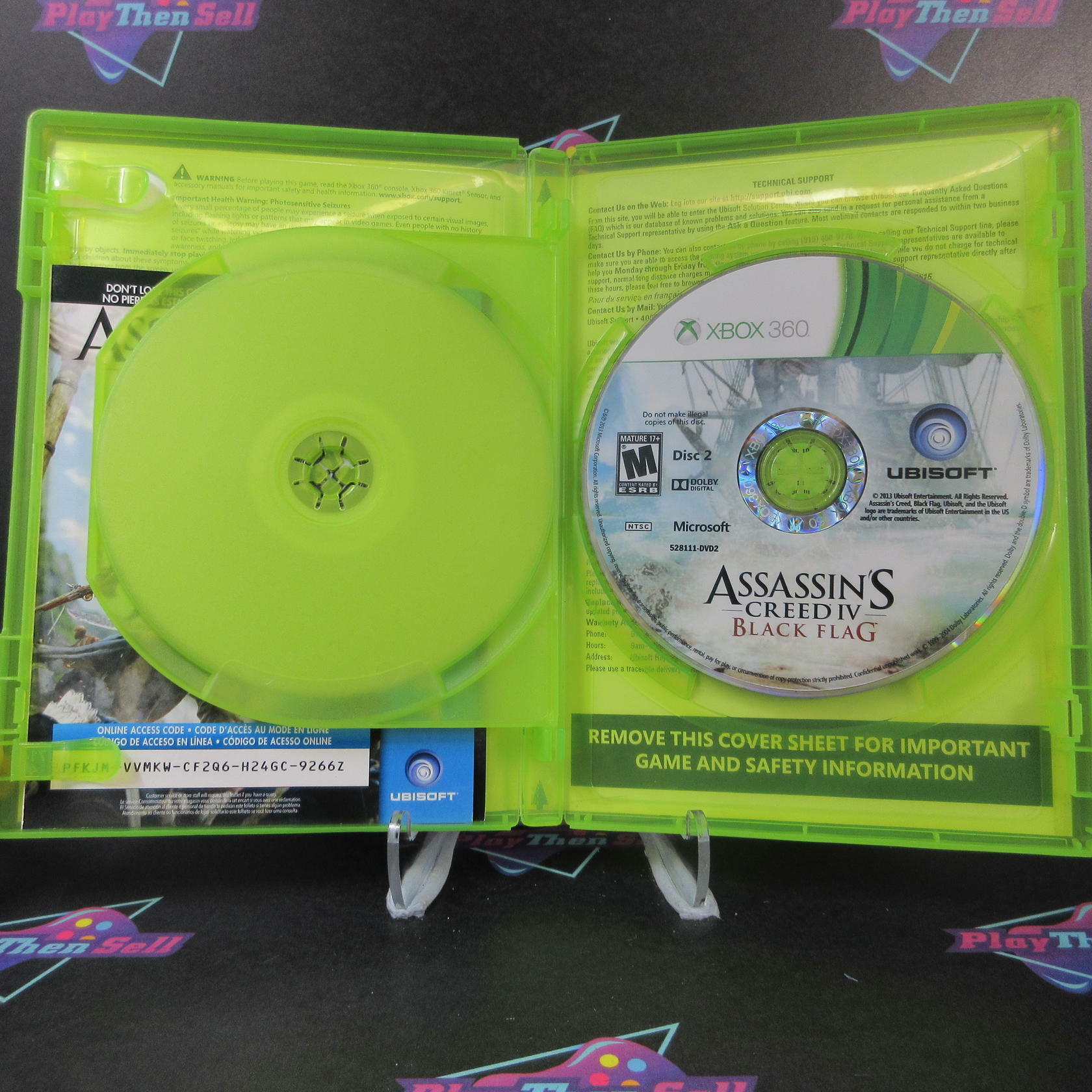 Assassin's Creed IV 4 Black Flag Walmart Edition Xbox 360 AD Complete CIB - Very Good