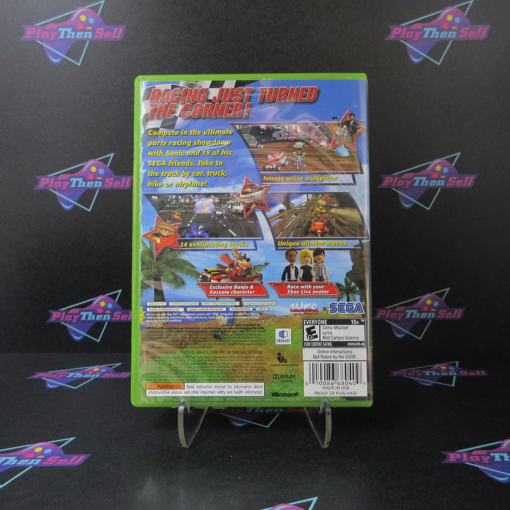 Sonic & SEGA All-Stars Racing Xbox 360 - Like New