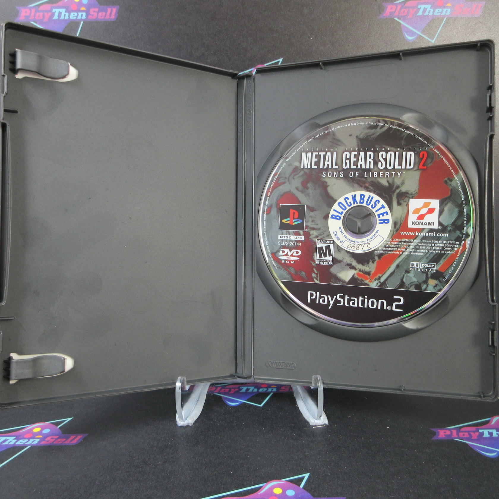 Metal Gear Solid 2 Sons of Liberty PS2 PlayStation 2 AD/DD/NM - Very Good