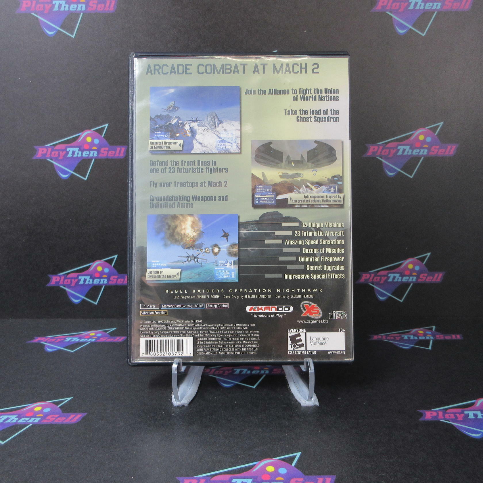 Rebel Raiders Operation Nighthawk PS2 PlayStation 2 AD Complete CIB - Very Good
