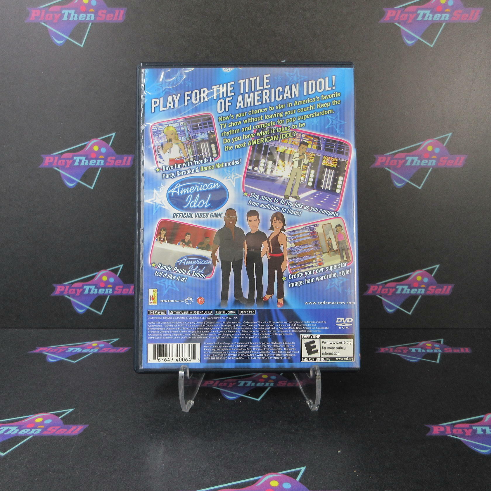 American Idol PS2 PlayStation 2 AD Complete CIB - Very Good