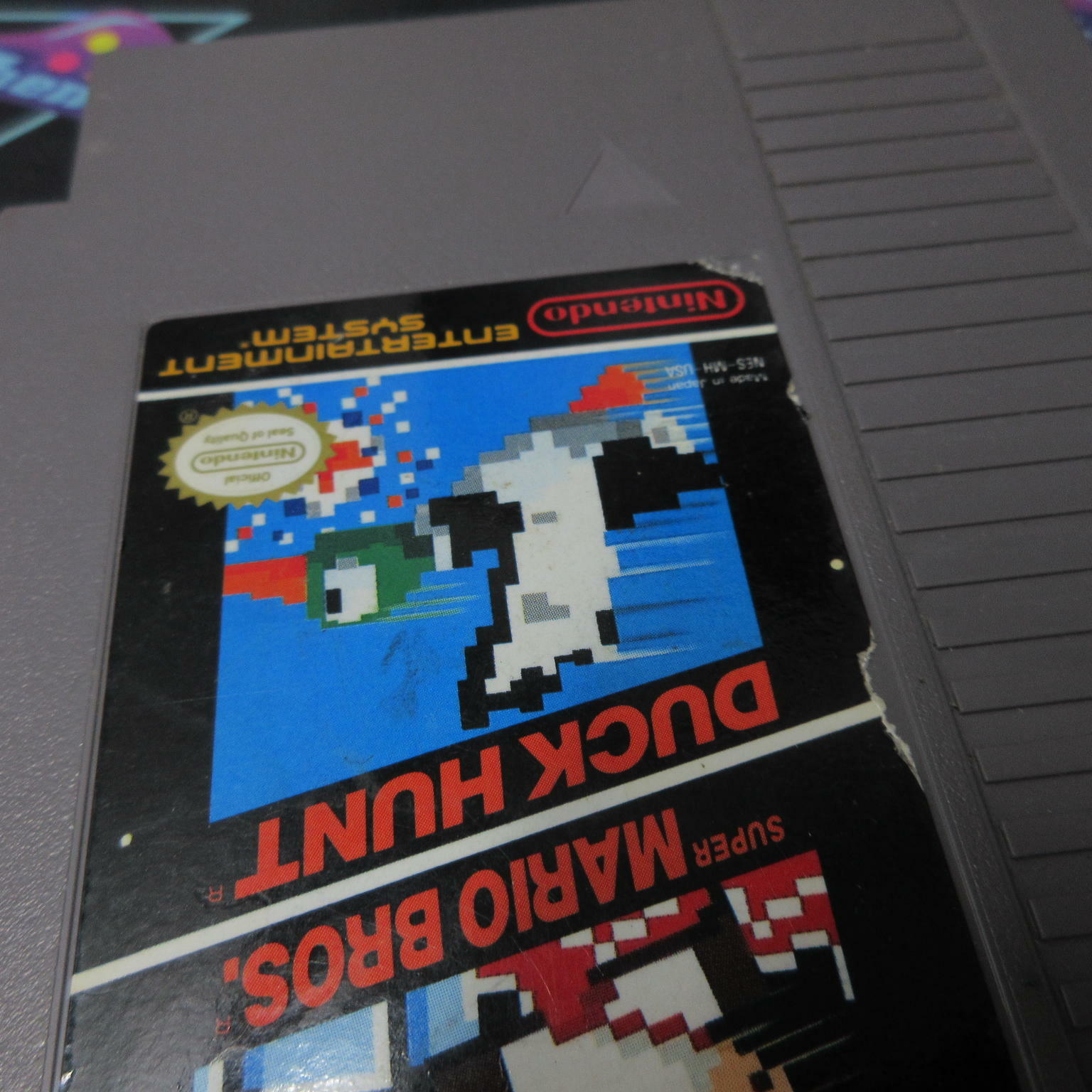 Super Mario Bros. / Duck Hunt NES Nintendo Cart Only AD Tested - Very Good