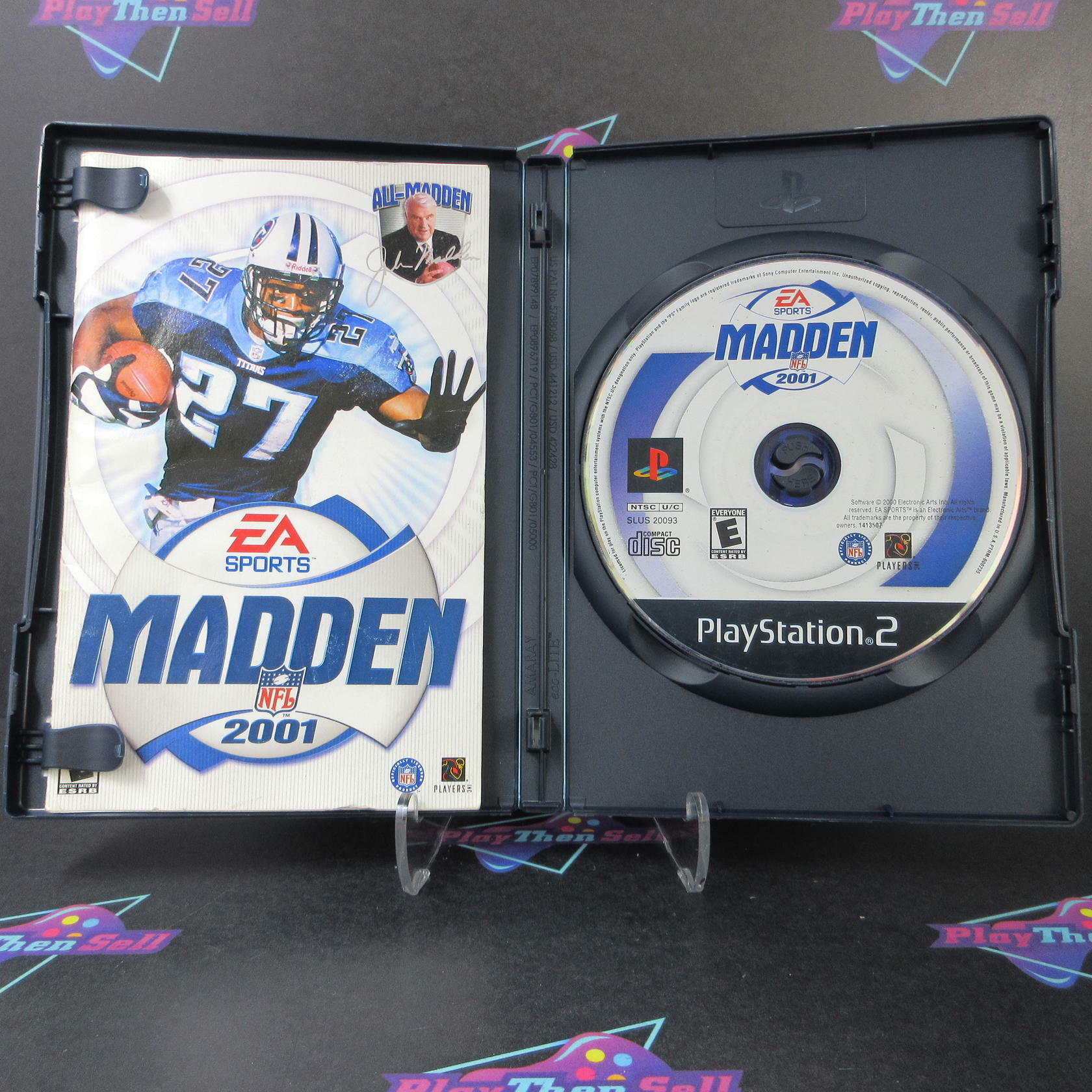 Madden NFL 2001 + Reg Card PS2 PlayStation 2 AD/MD Complete CIB - Very Good