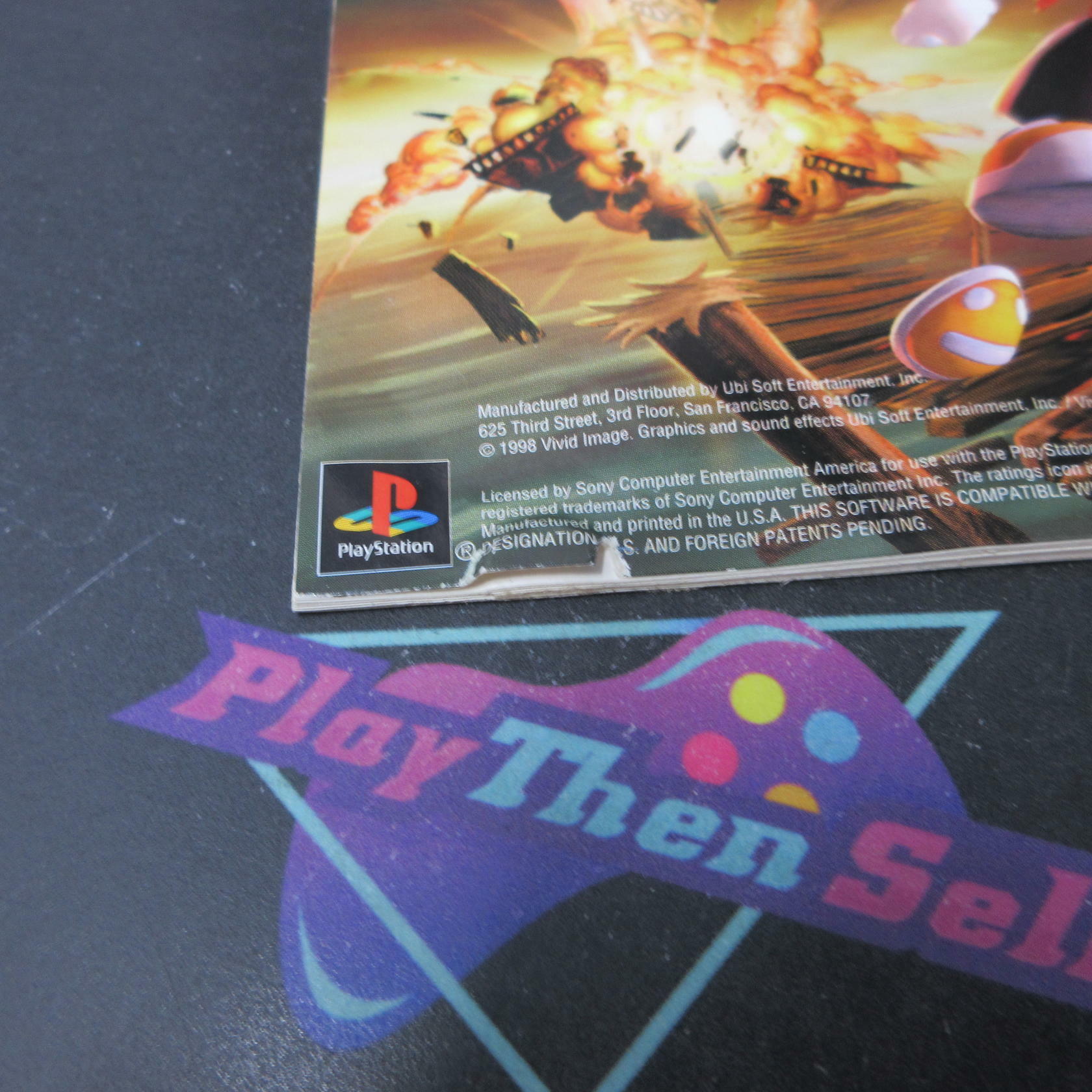 Rayman Greatest Hits + Reg Card PS1 Playstation 1 AD/MD/DD Complete CIB - Very Good