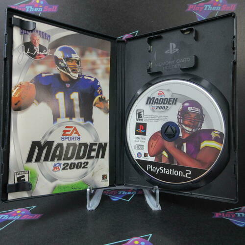 Madden NFL 2002 PS2 PlayStation 2 AD Complete CIB - Very Good