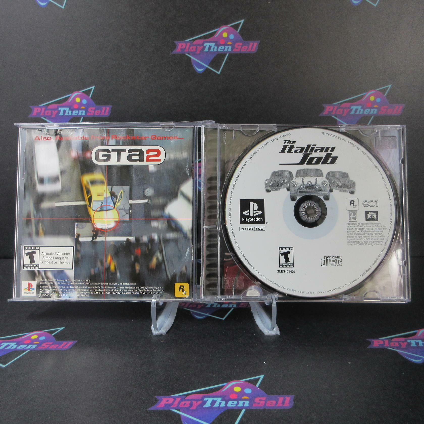 The Italian Job + Reg Card PS1 PlayStation 1 MD Complete CIB - Very Good