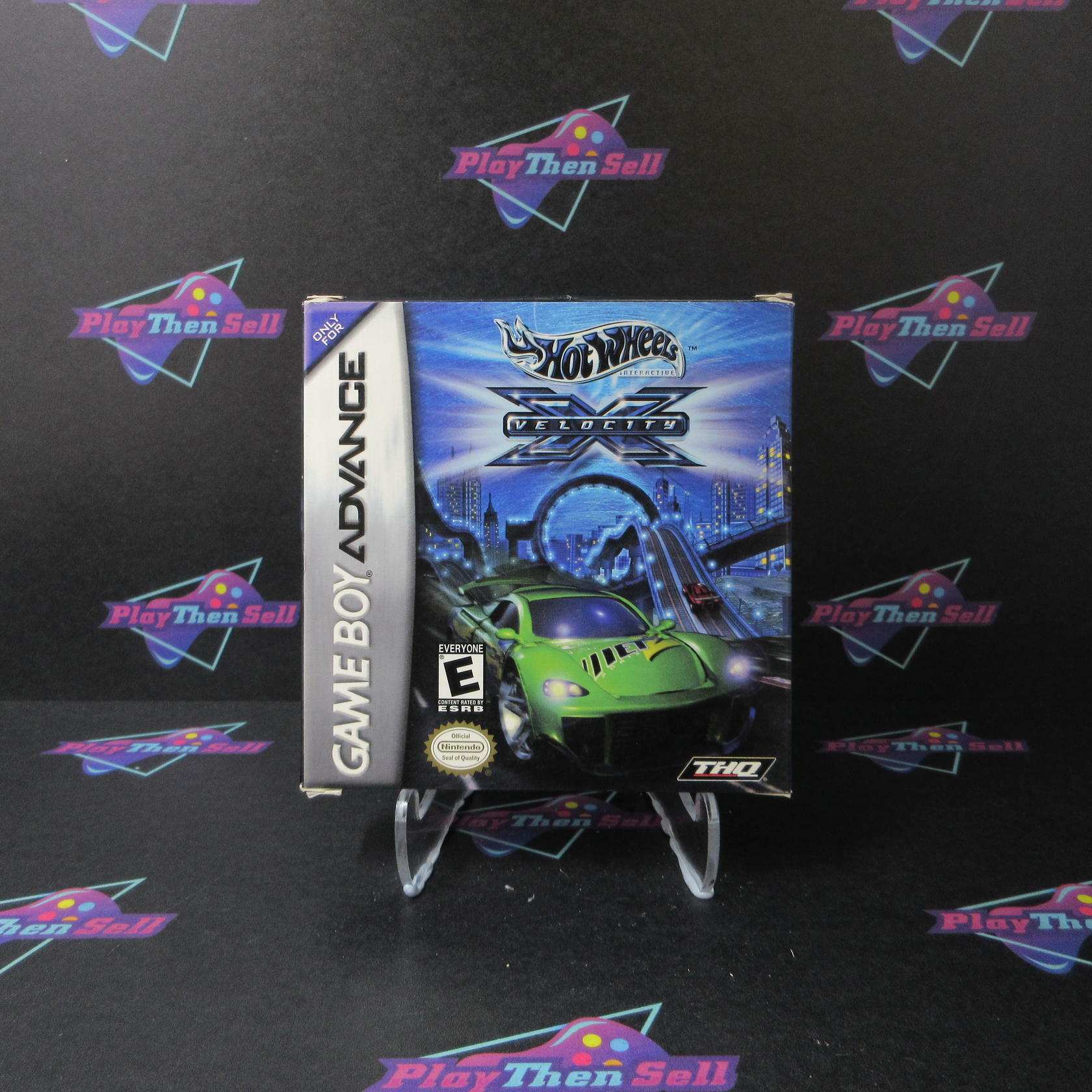 Hot Wheels Velocity X GBA Gameboy Advance + Poster - Like New
