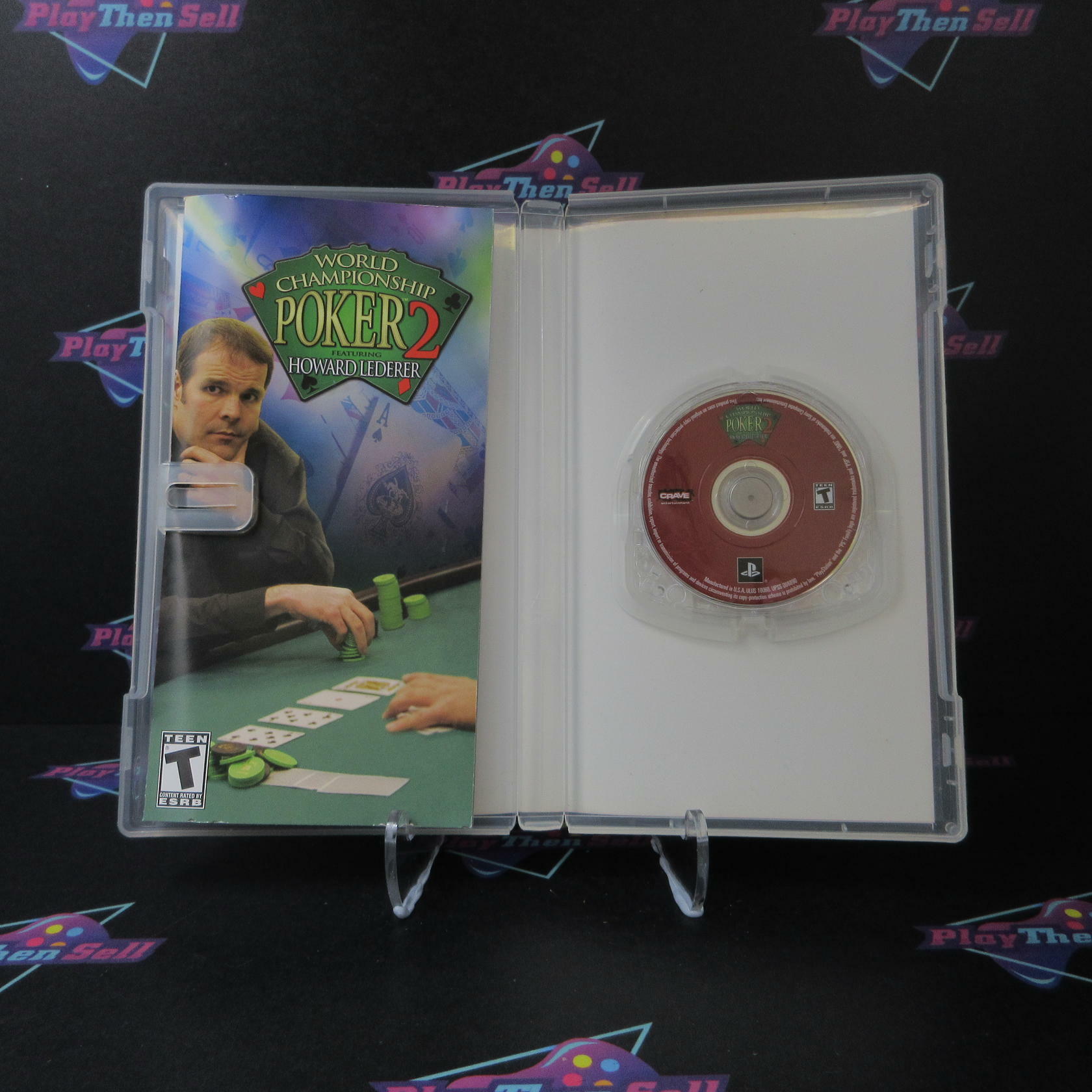 World Championship Poker 2 with Howard Lederer Clear UMD Sony PSP AD CIB - Very Good