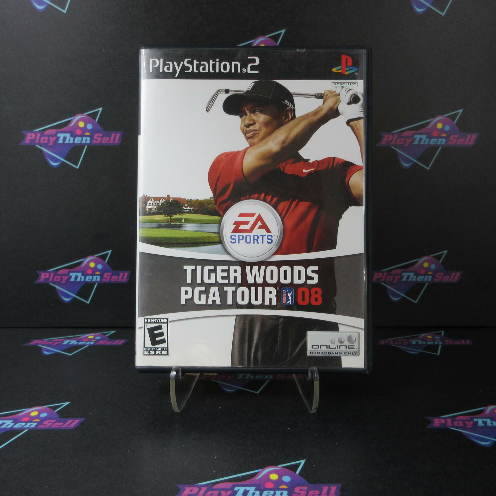 Tiger Woods PGA Tour 08 PS2 PlayStation 2 AD/NM - Very Good