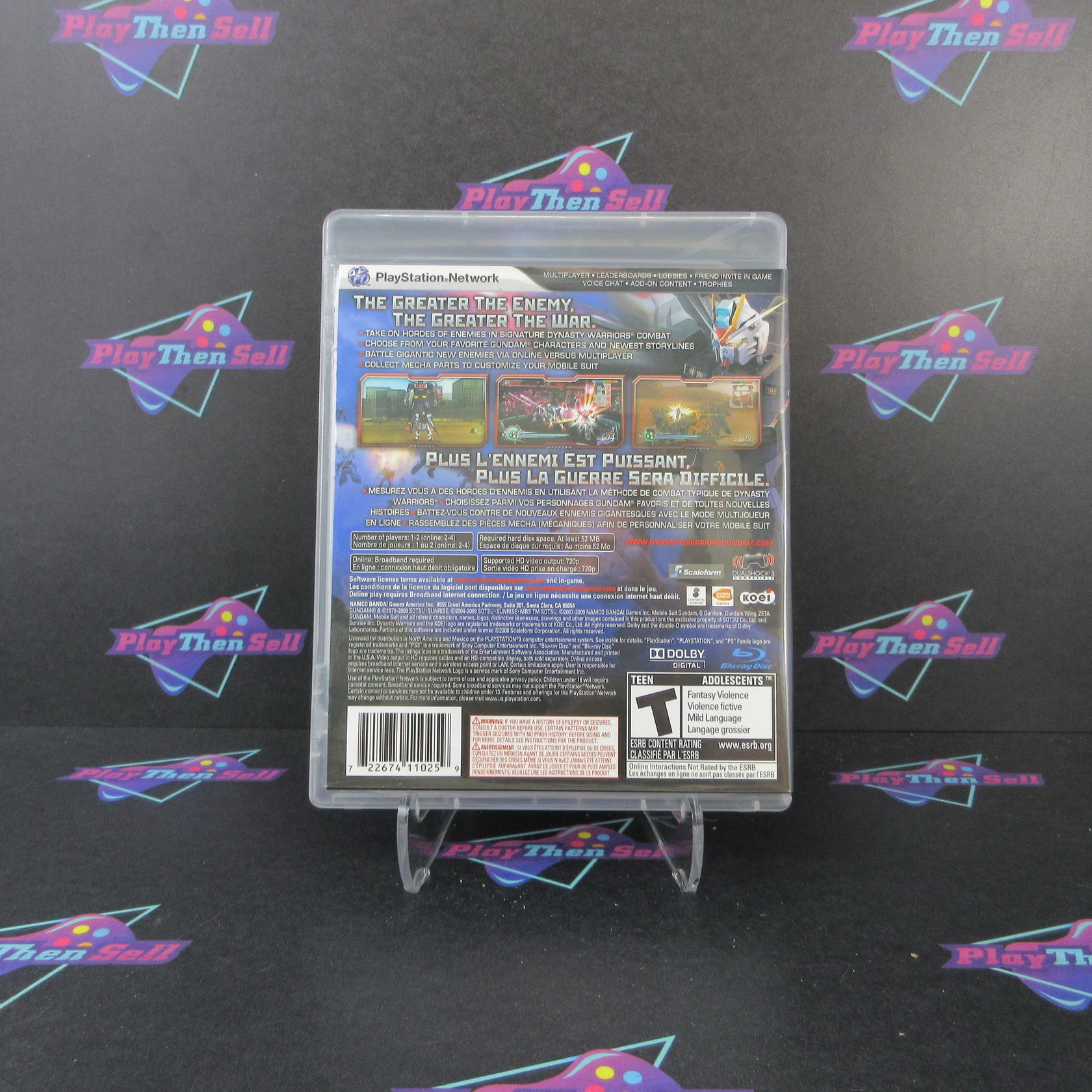 Dynasty Warriors Gundam 2 PS3 PlayStation 3 - Like New