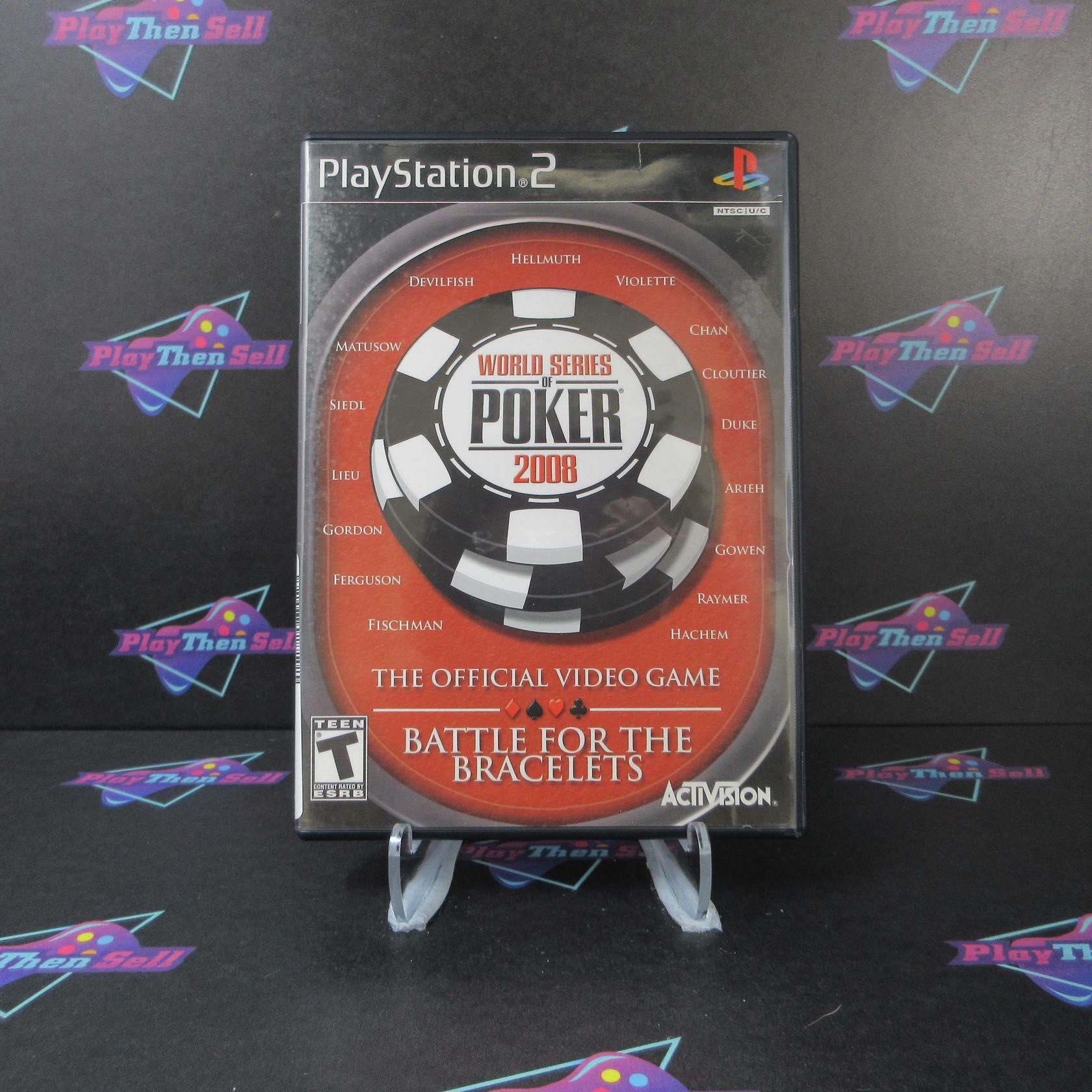 World Series of Poker 2008 Battle for the Bracelets Rental Art PlayStation 2 AD - Very Good