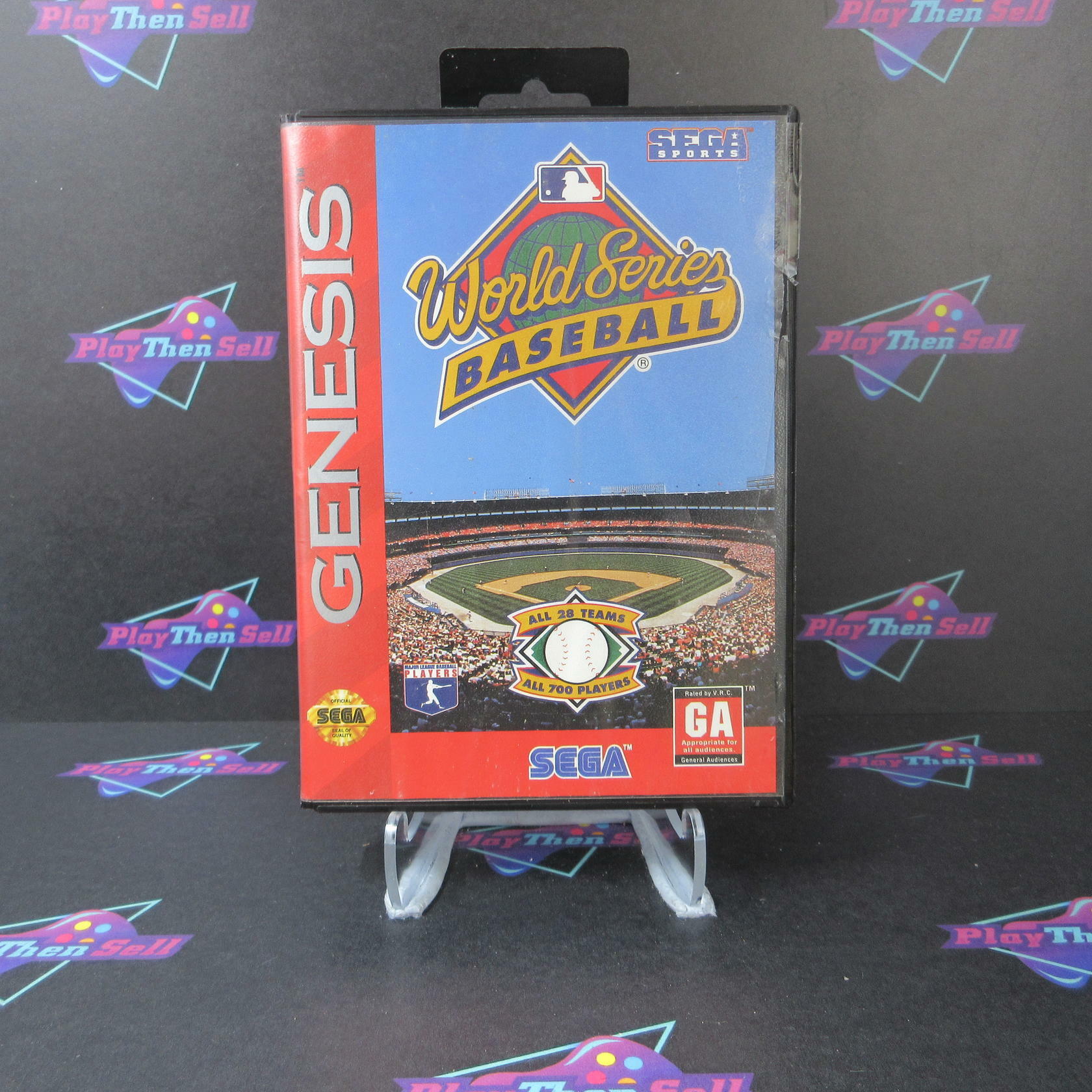 World Series Baseball Sega Genesis Boxed CS Complete CIB - Very Good