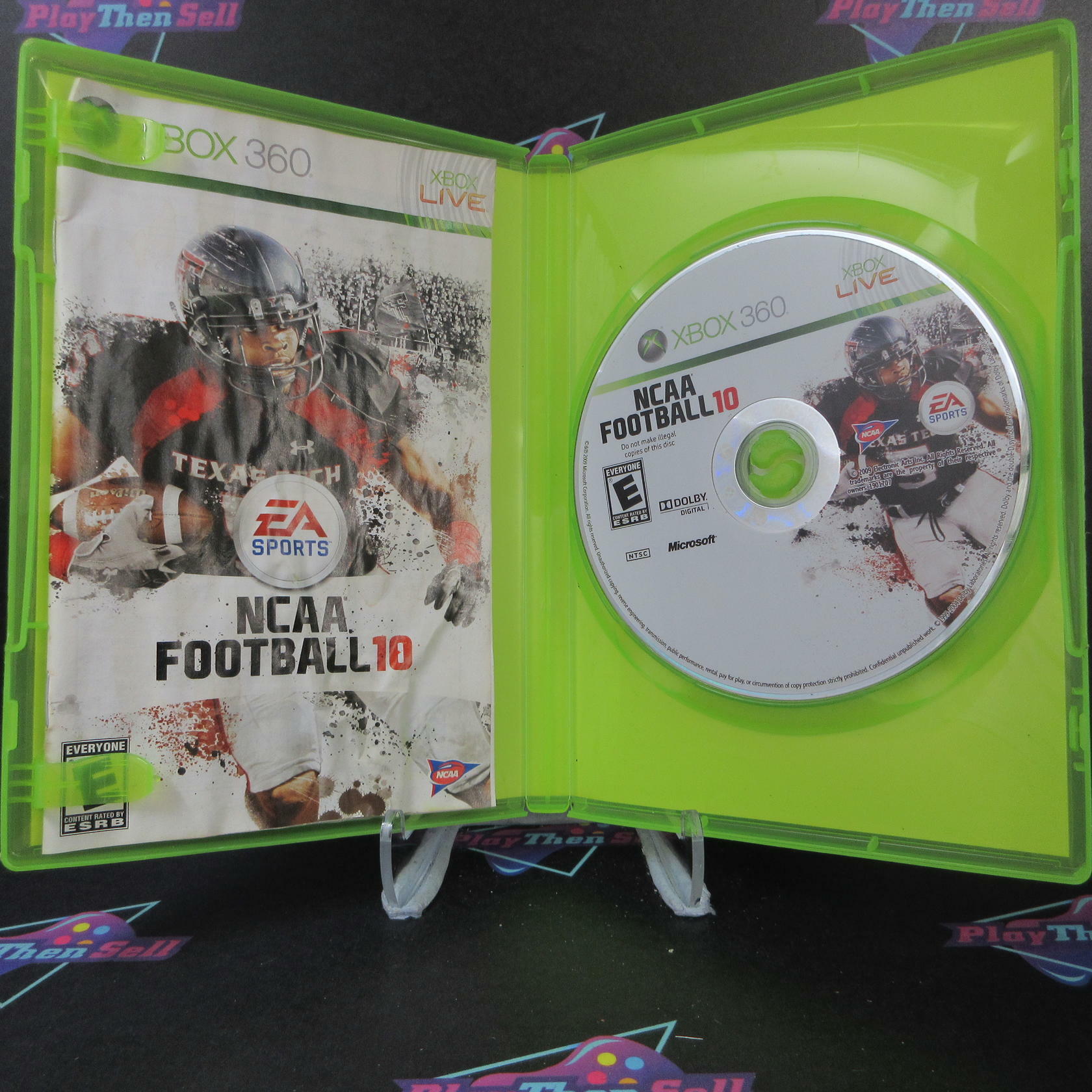 NCAA Football 10 Xbox 360 MD Complete CIB - Very Good