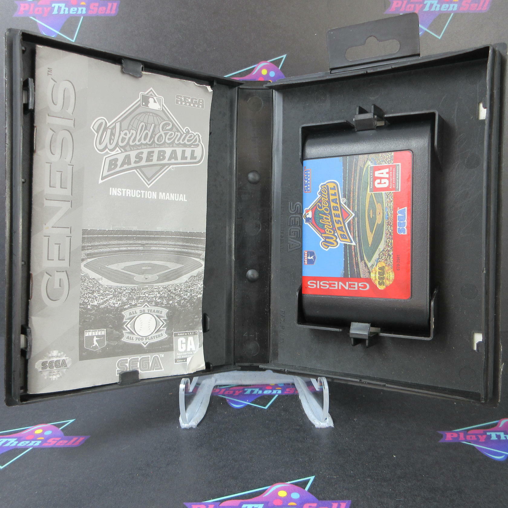 World Series Baseball Sega Genesis Boxed CS Complete CIB - Very Good