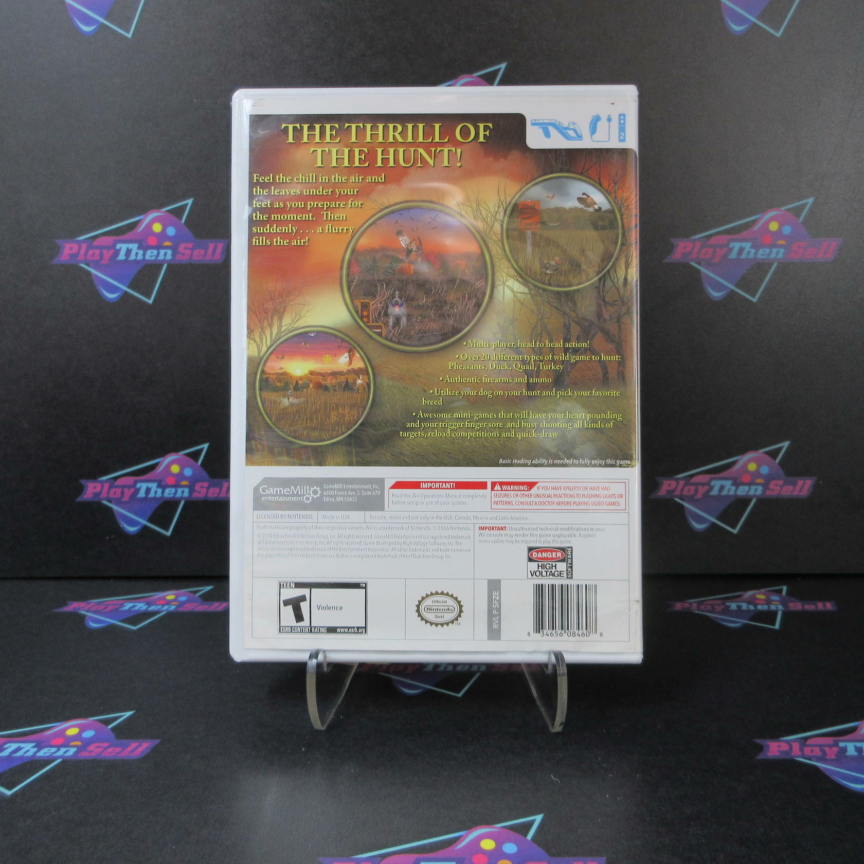 Pheasants Forever Wingshooter Nintendo Wii AD Complete CIB - Very Good