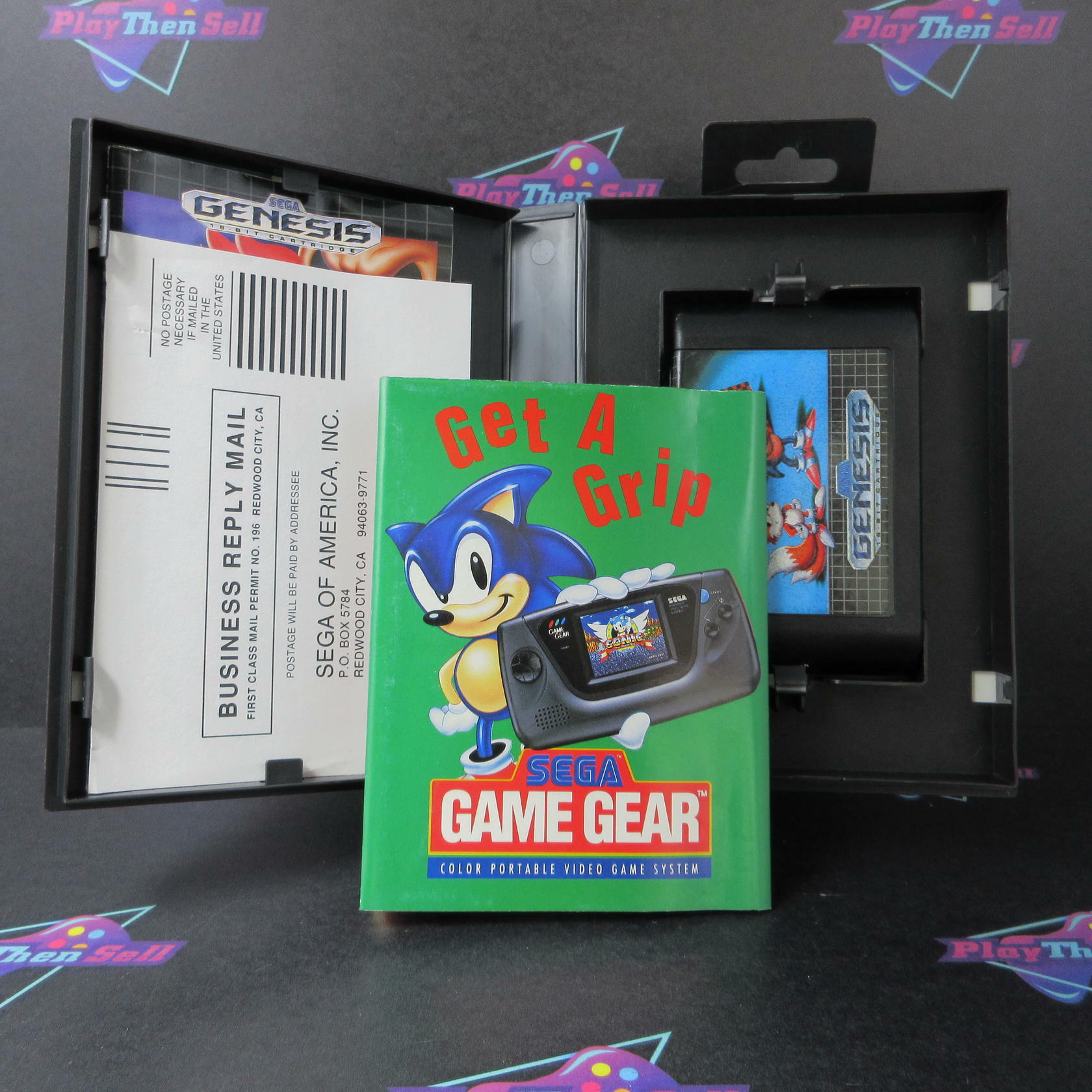 Sonic the Hedgehog 2 + Reg Card / Poster Sega Genesis Boxed Complete CIB - Very Good
