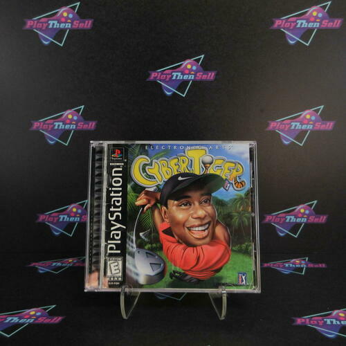 Cyber Tiger Tiger Woods PS1 PlayStation 1 NM - Very Good