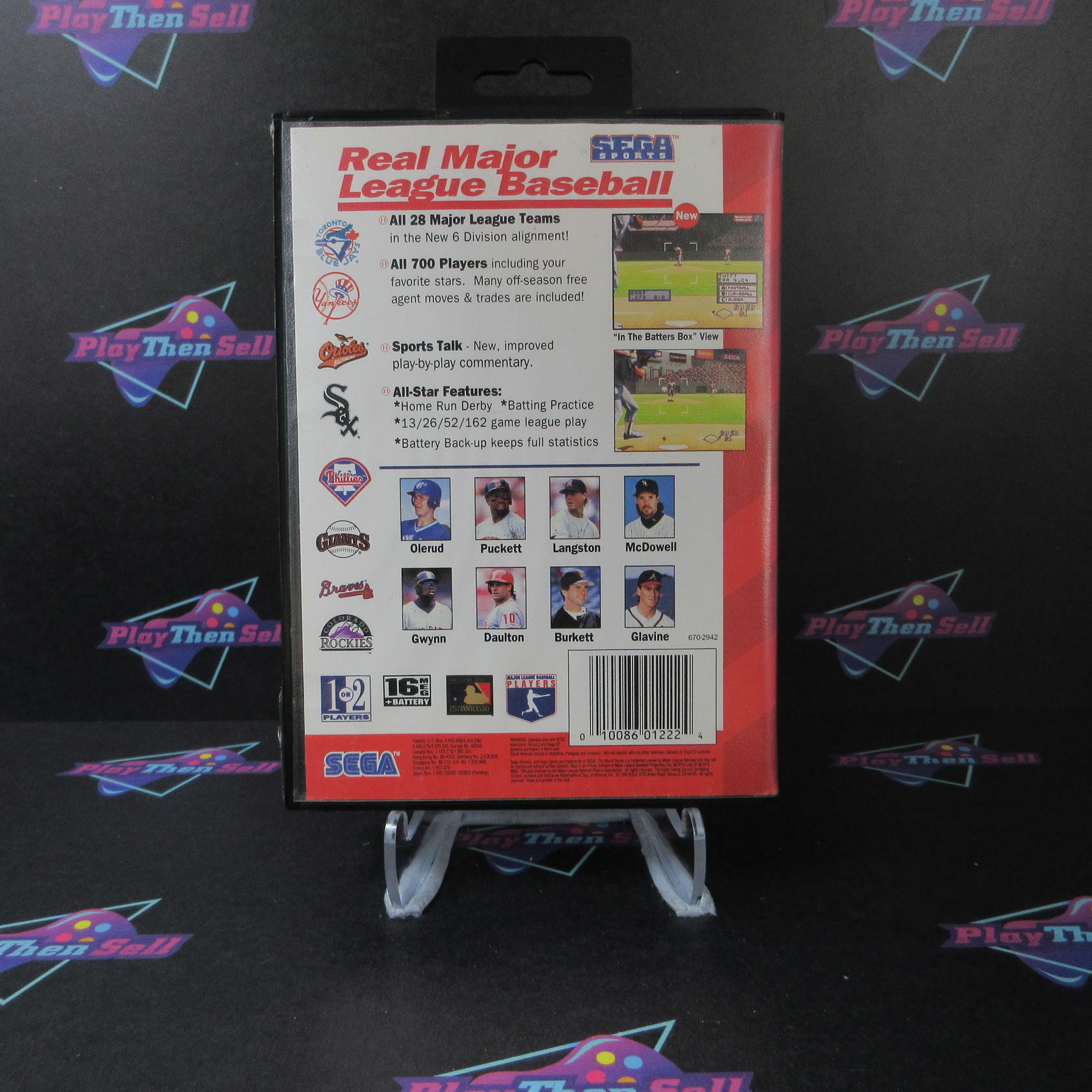 World Series Baseball Sega Genesis Boxed CS Complete CIB - Very Good