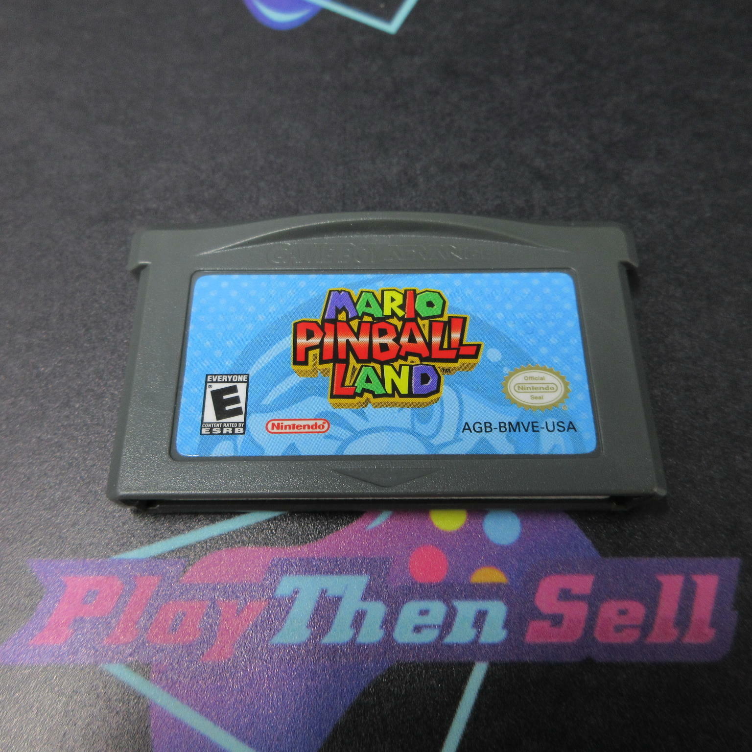 Mario Pinball Land GBA Gameboy Advance Cart +Manual - Very Good