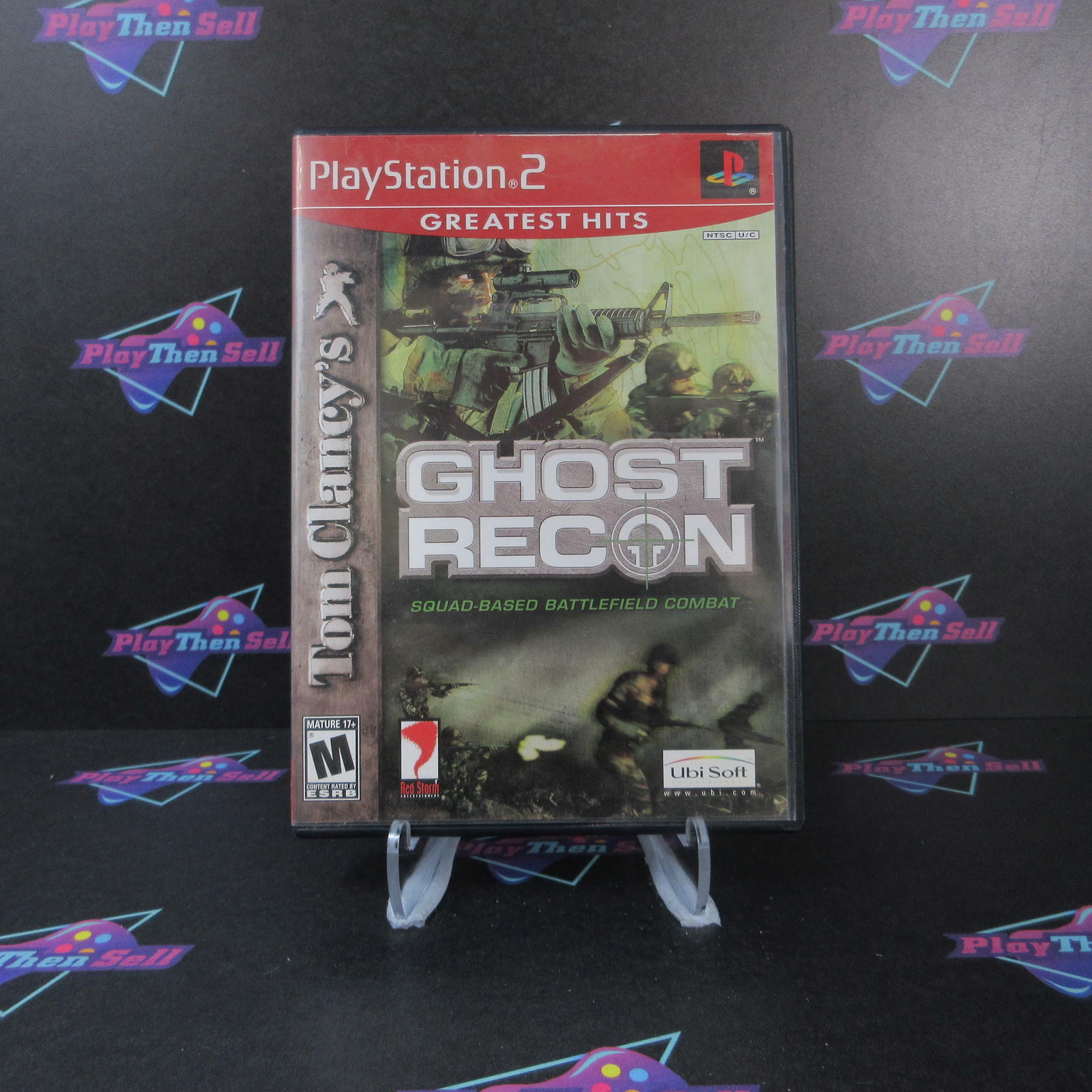 Tom Clancy's Ghost Recon GH + Reg Card PS2 PlayStation 2 MD Complete CIB - Very Good