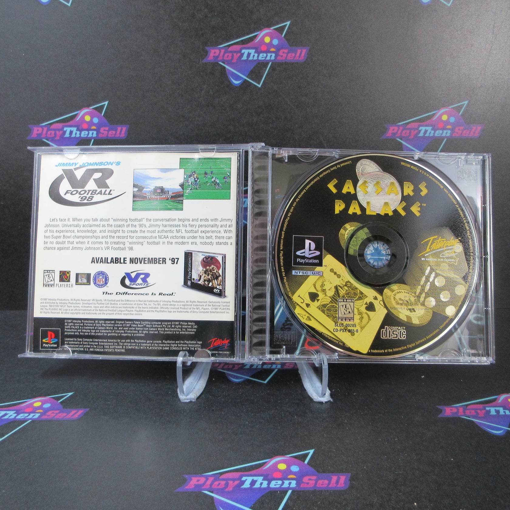 Caesars Palace + Reg Card PS1 PlayStation 1 MD Complete CIB - Very Good