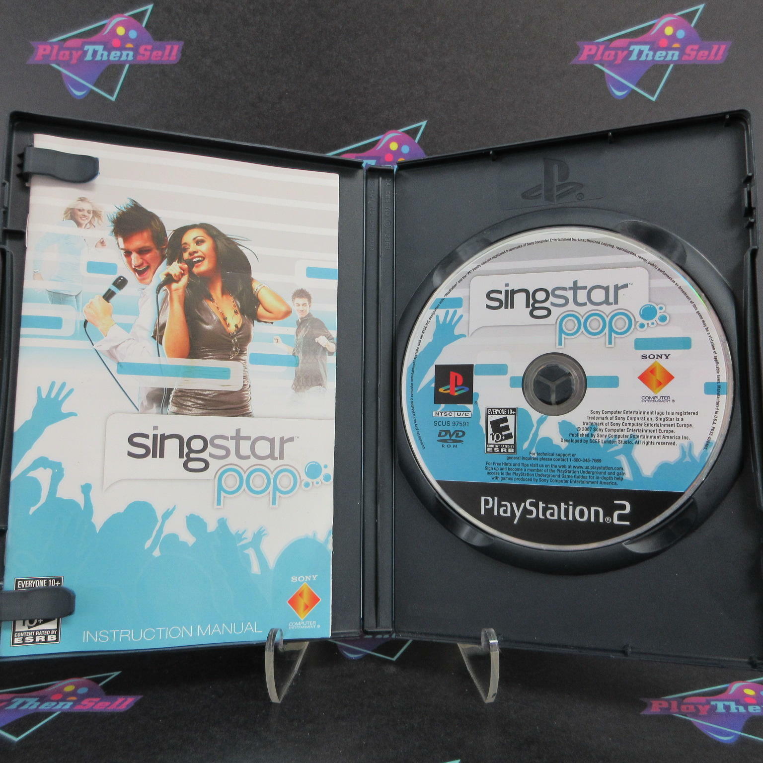 SingStar Pop + Reg Card PS2 PlayStation 2 AD - Very Good