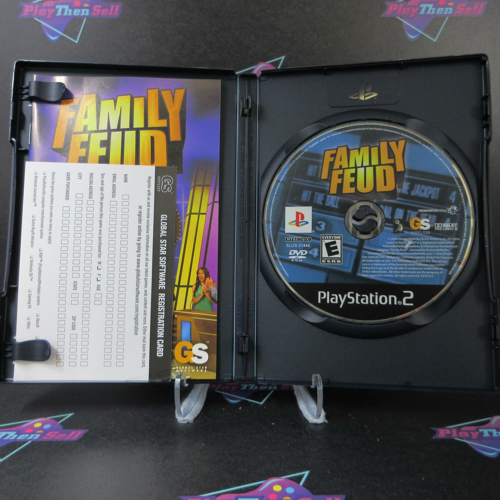 Family Feud PS2 PlayStation 2 + Reg Card - Like New