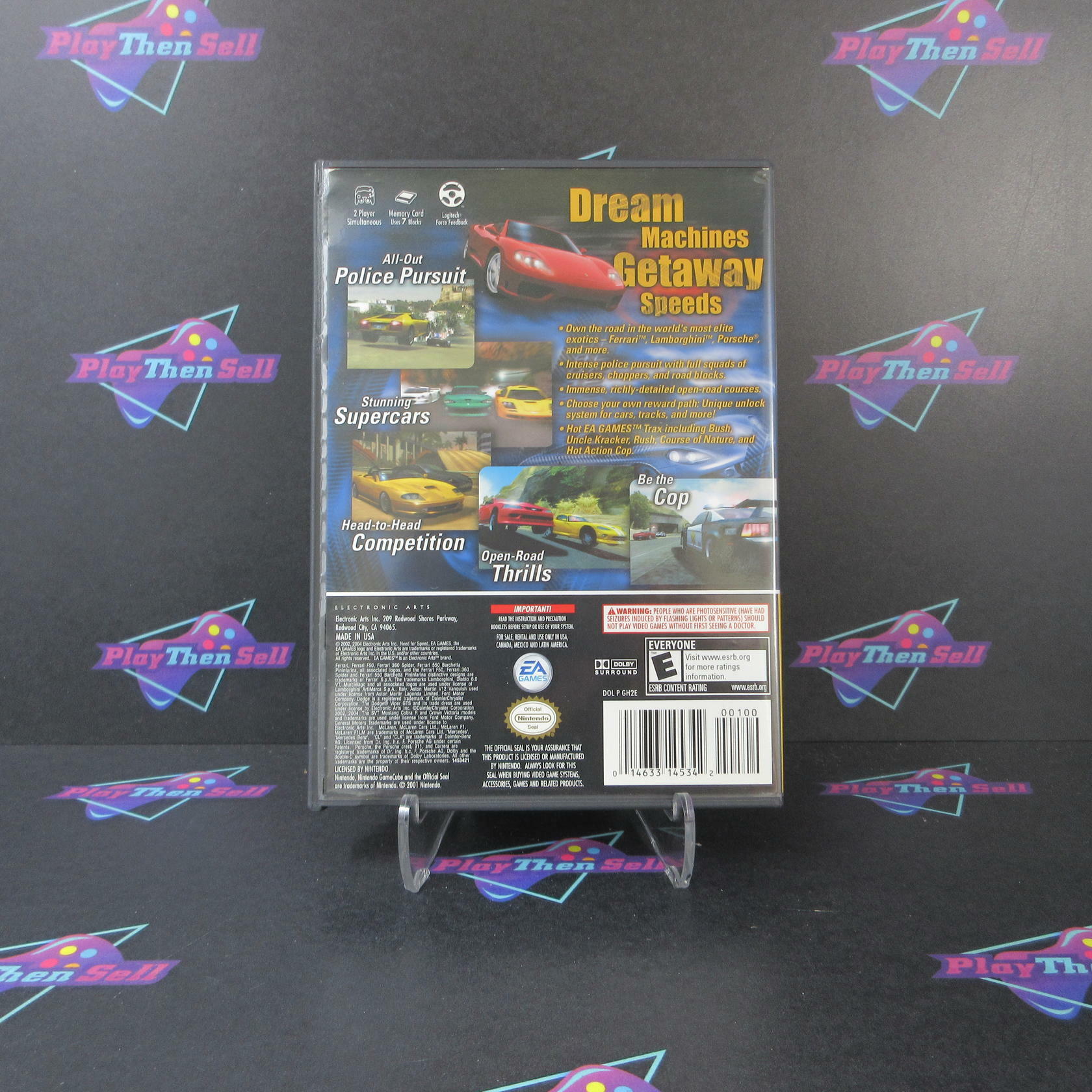 Need for Speed Hot Pursuit 2 Player's Choice Nintendo GameCube AD/NM - Very Good