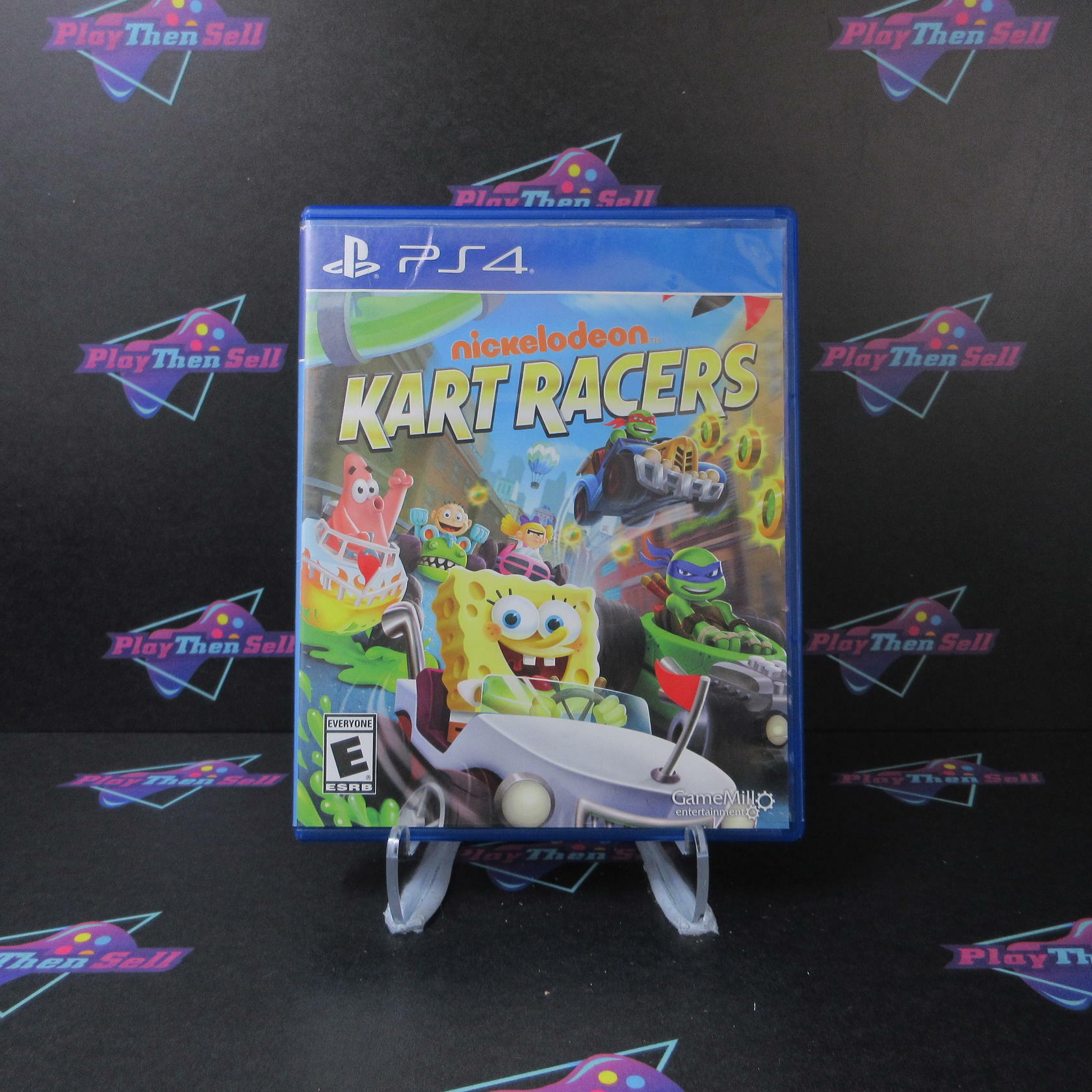 Nickelodeon Kart Racers PS4 PlayStation 4 AD Complete CIB - Very Good