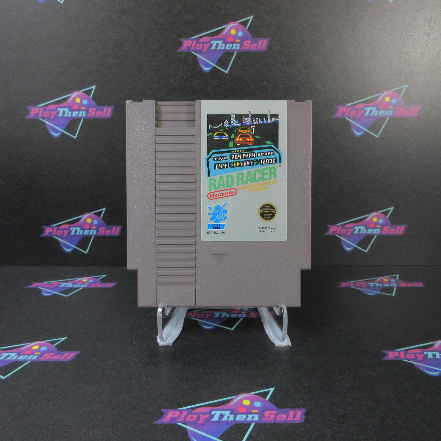 Rad Racer Nintendo NES Cartridge AD Authentic / Tested - Very Good