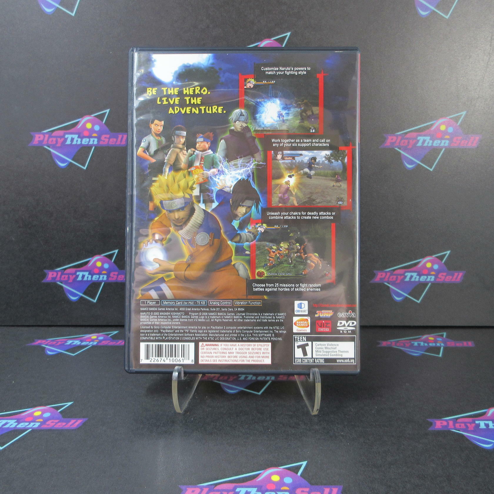 Naruto Uzumaki Chronicles PS2 PlayStation 2 Greatest Hits - Like New