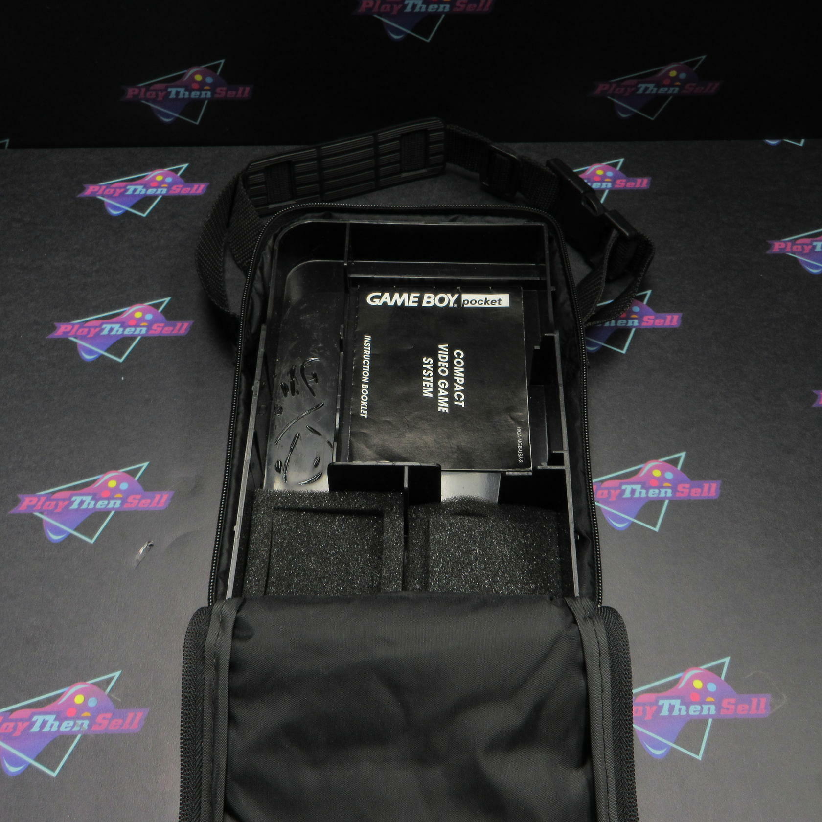 Nintendo Game Boy Pocket Yellow MGB-001 Handheld Console + Carrying Bag Tested - Good