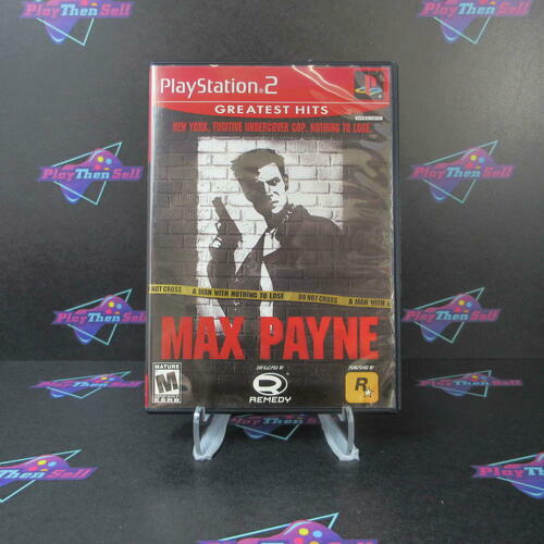 Max Payne PS2 PlayStation 2 GH - BL Disc - Like New